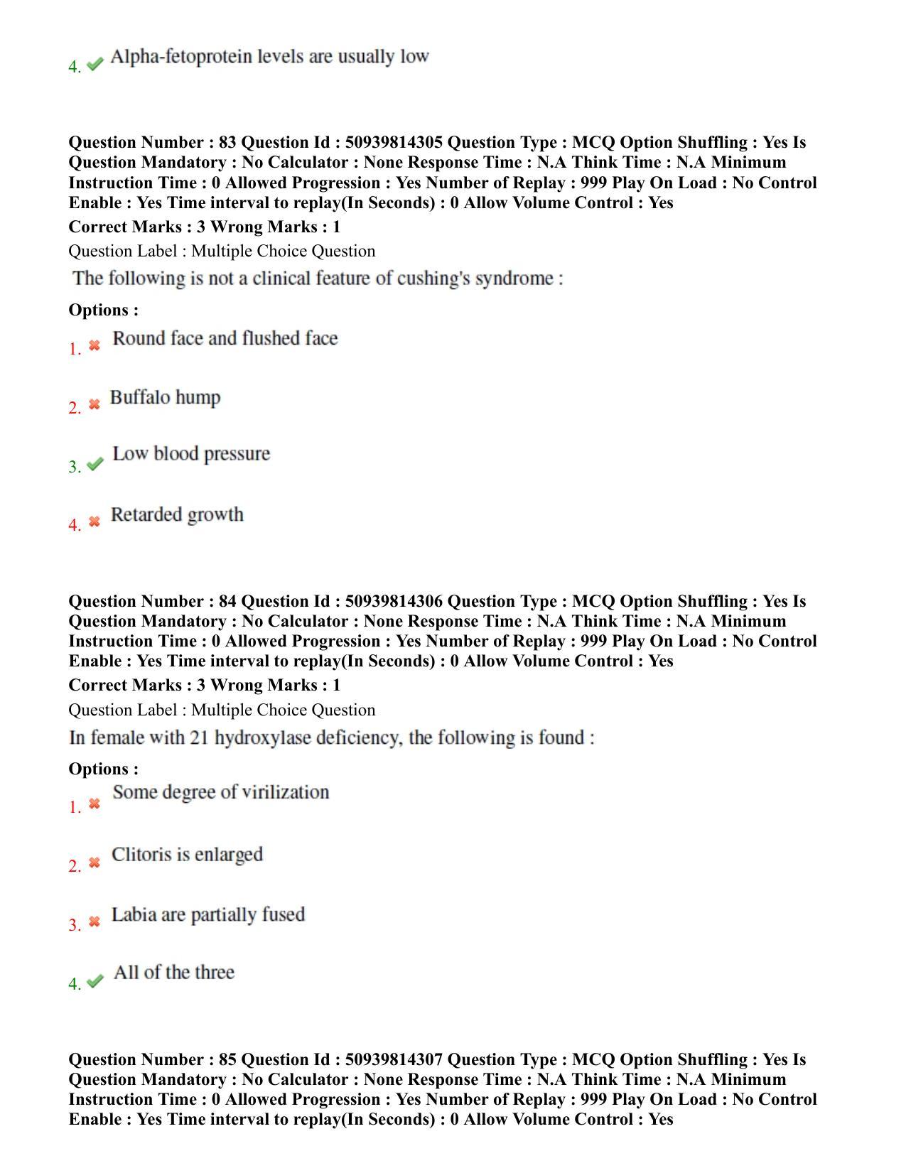 BHU RET Pediatrics 2020 Question Paper - Page 47