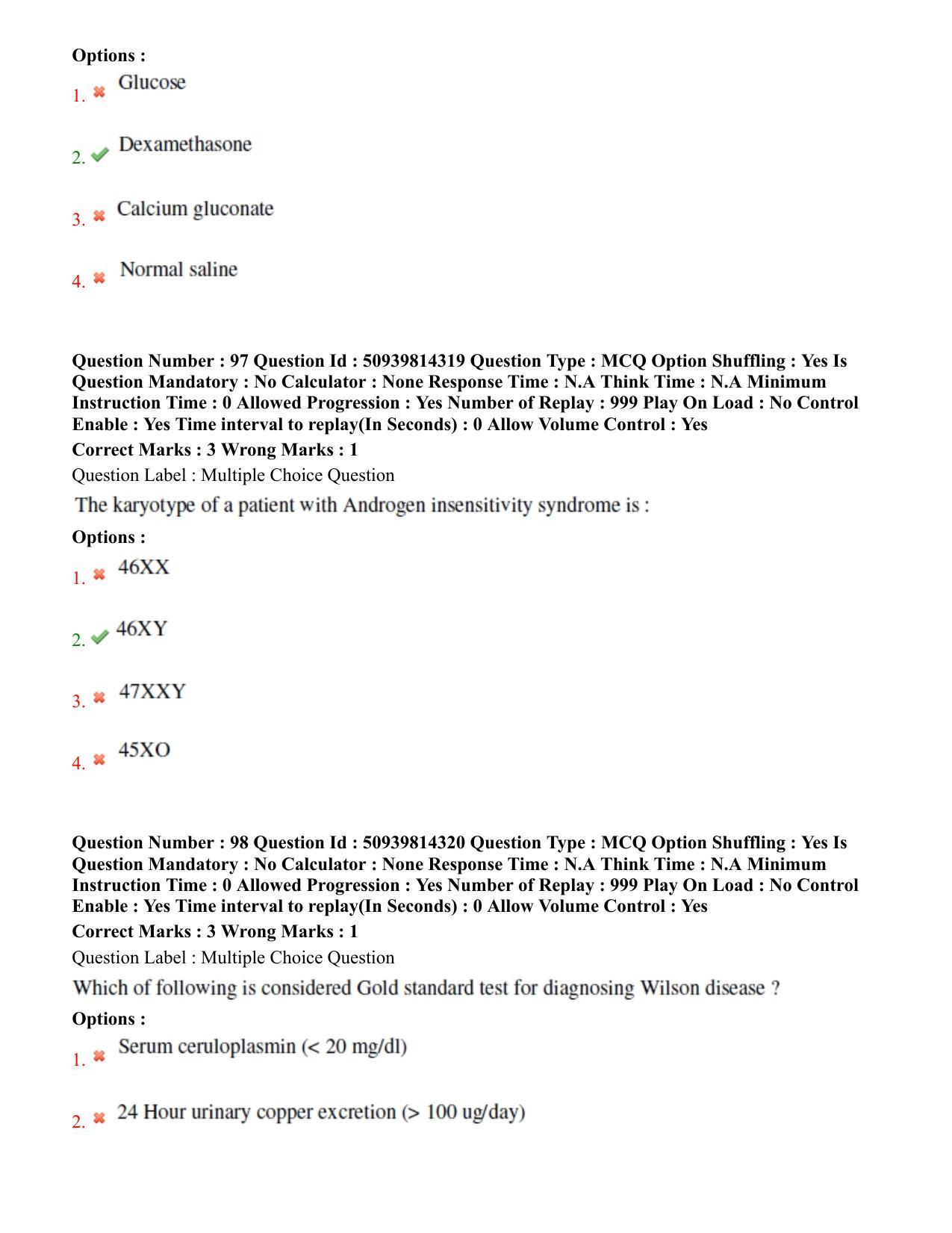BHU RET Pediatrics 2020 Question Paper - Page 53