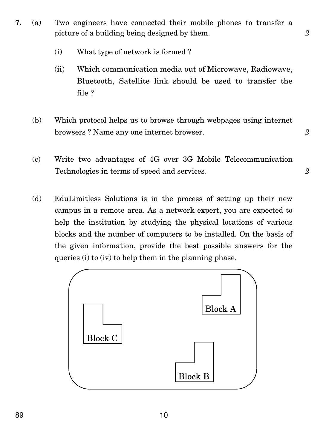 CBSE Class 12 89 Multimedia And Web Technology 2019 Question Paper - Page 10
