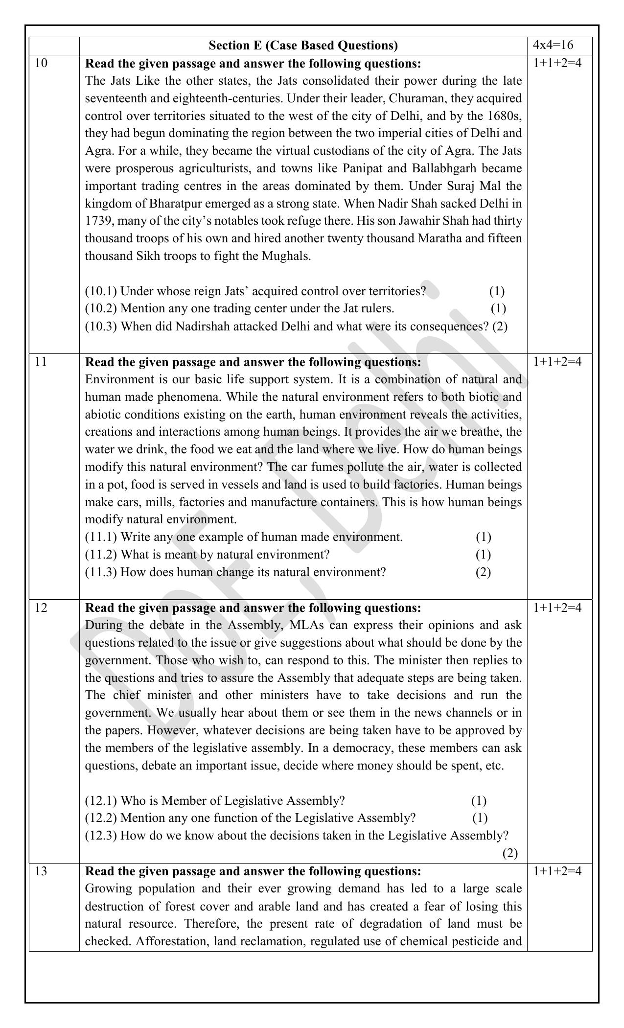 Edudel Class 8 Social Science (English) Practice Papers-1 (2023-24) - Page 4