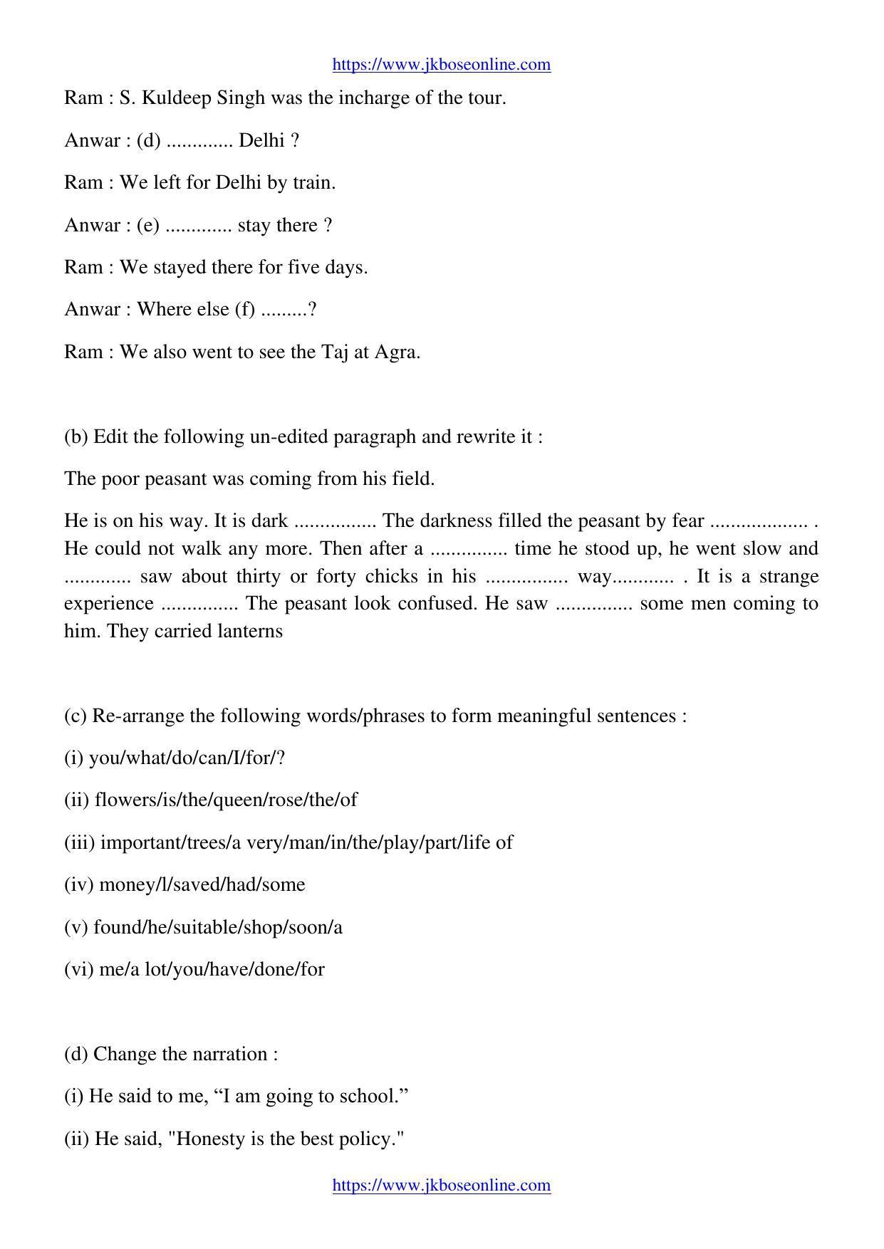 JKBOSE CLASS 10 English 22100-Y-2019 - Page 7