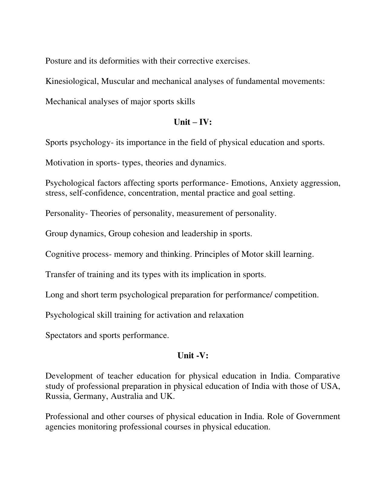 AP RCET Physical Education Syllabus - Page 3
