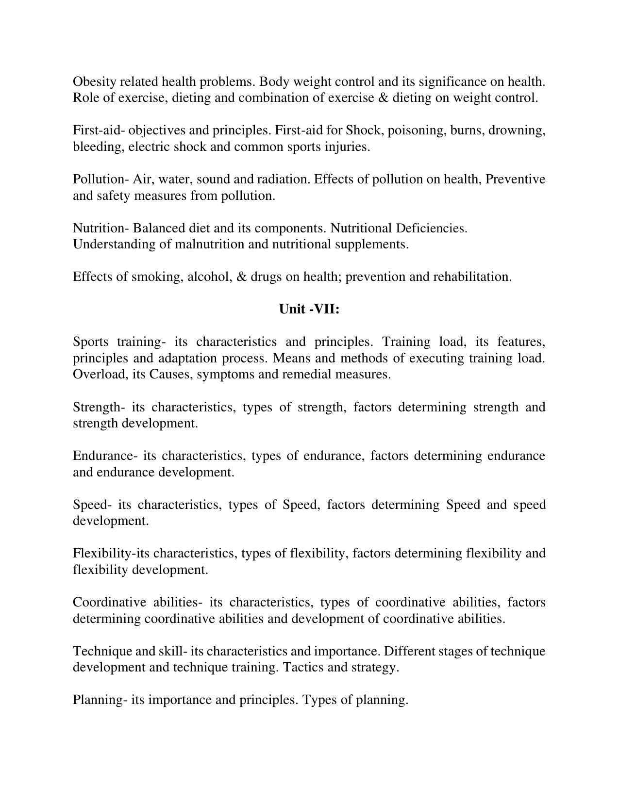 AP RCET Physical Education Syllabus - Page 5