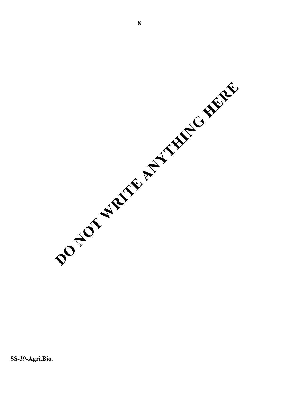 Class 12 2020 Agriculture Biology RBSE Question Paper - Page 8