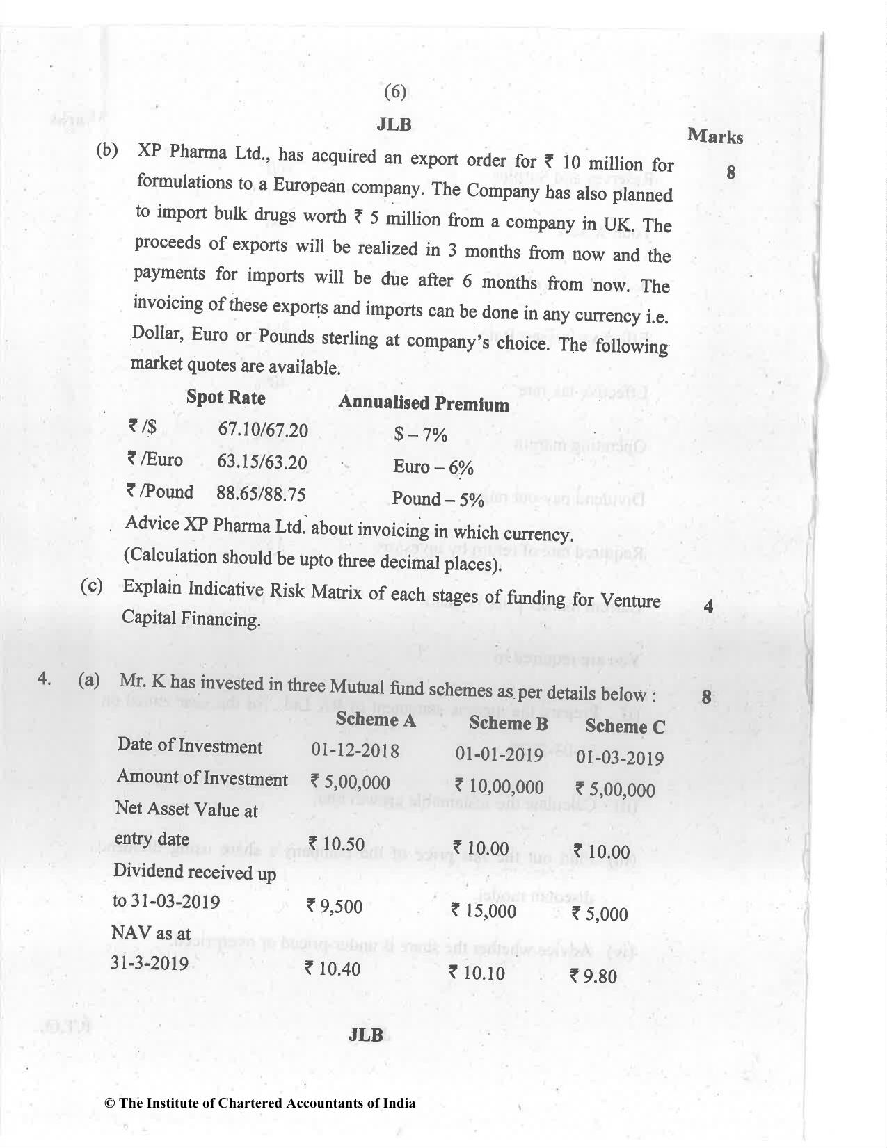CA Final Jul 2021 Question Paper - Paper 2 – Strategic Financial Management - Page 6