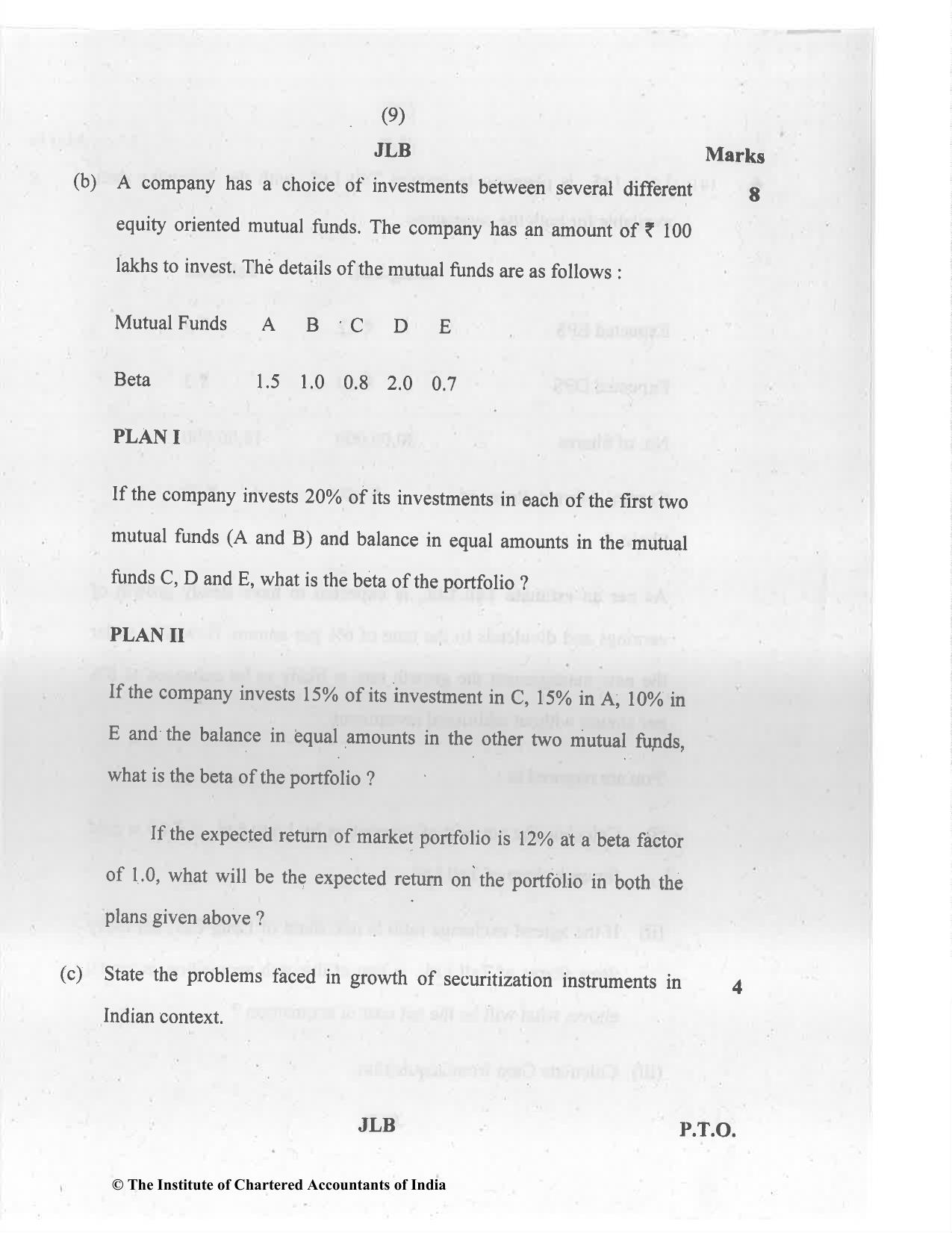 CA Final Jul 2021 Question Paper - Paper 2 – Strategic Financial Management - Page 9