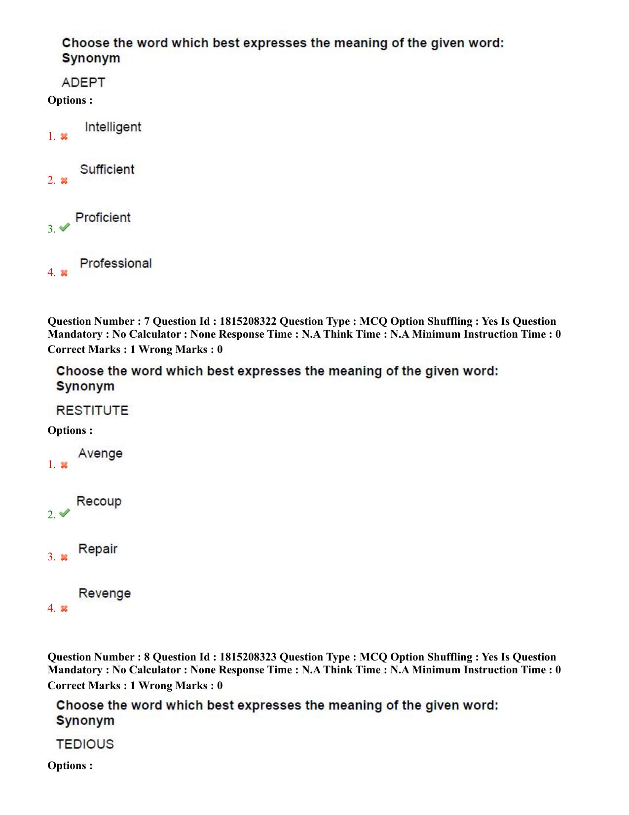 TS CPGET 2023 M.B.A (5 years Integrated) Shift 3 Question Paper with Answer Key - Page 7