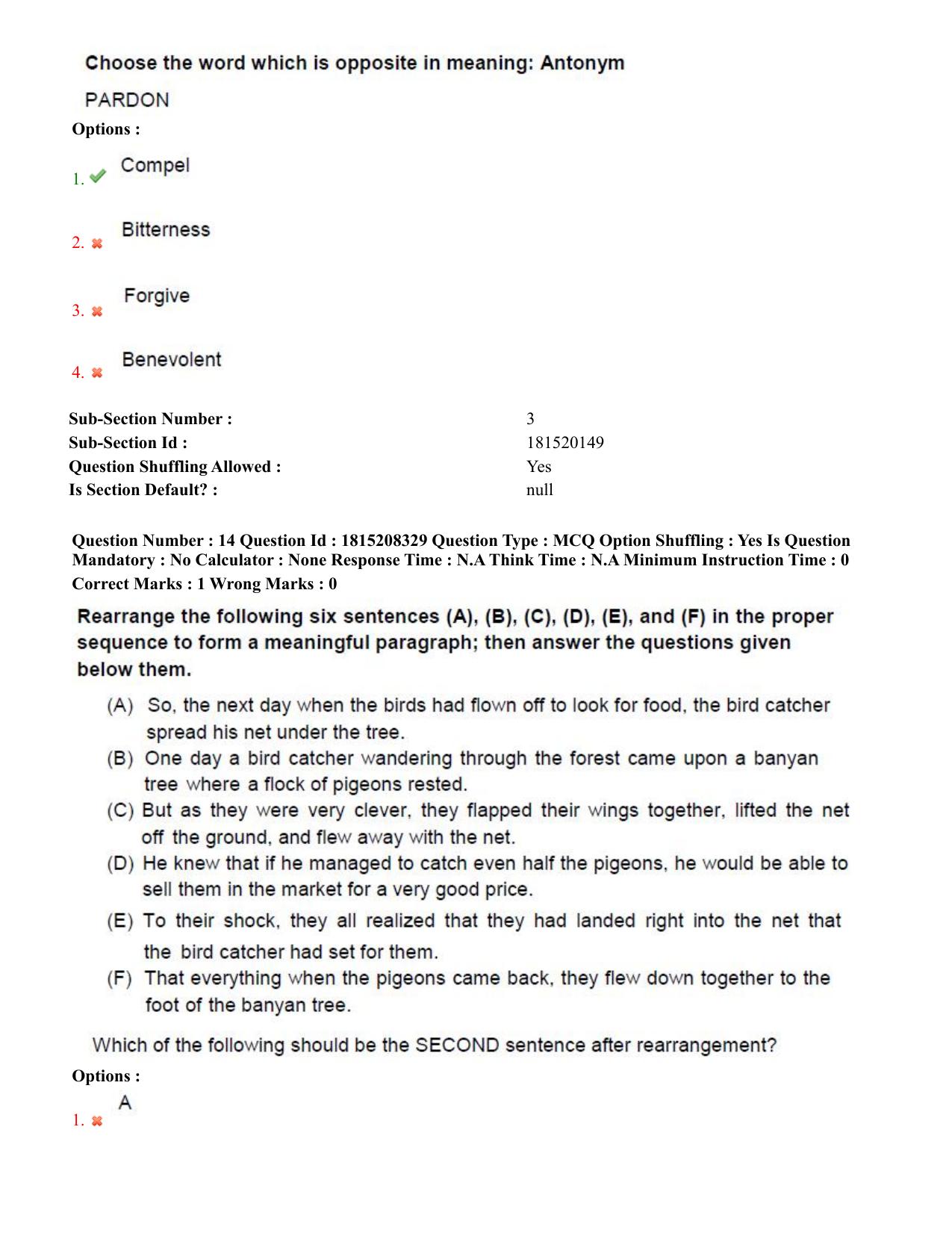 TS CPGET 2023 M.B.A (5 years Integrated) Shift 3 Question Paper with Answer Key - Page 10