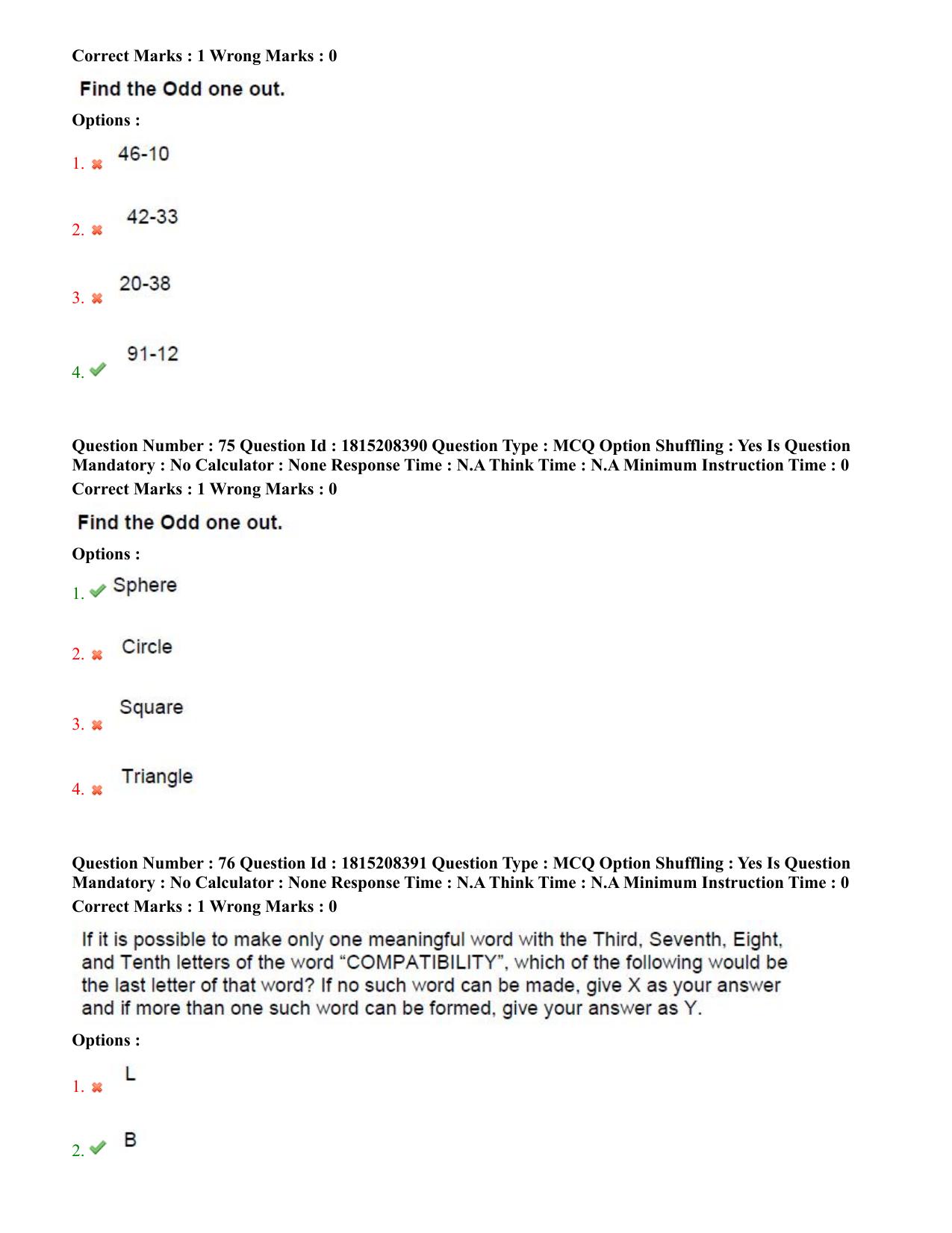 TS CPGET 2023 M.B.A (5 years Integrated) Shift 3 Question Paper with Answer Key - Page 37