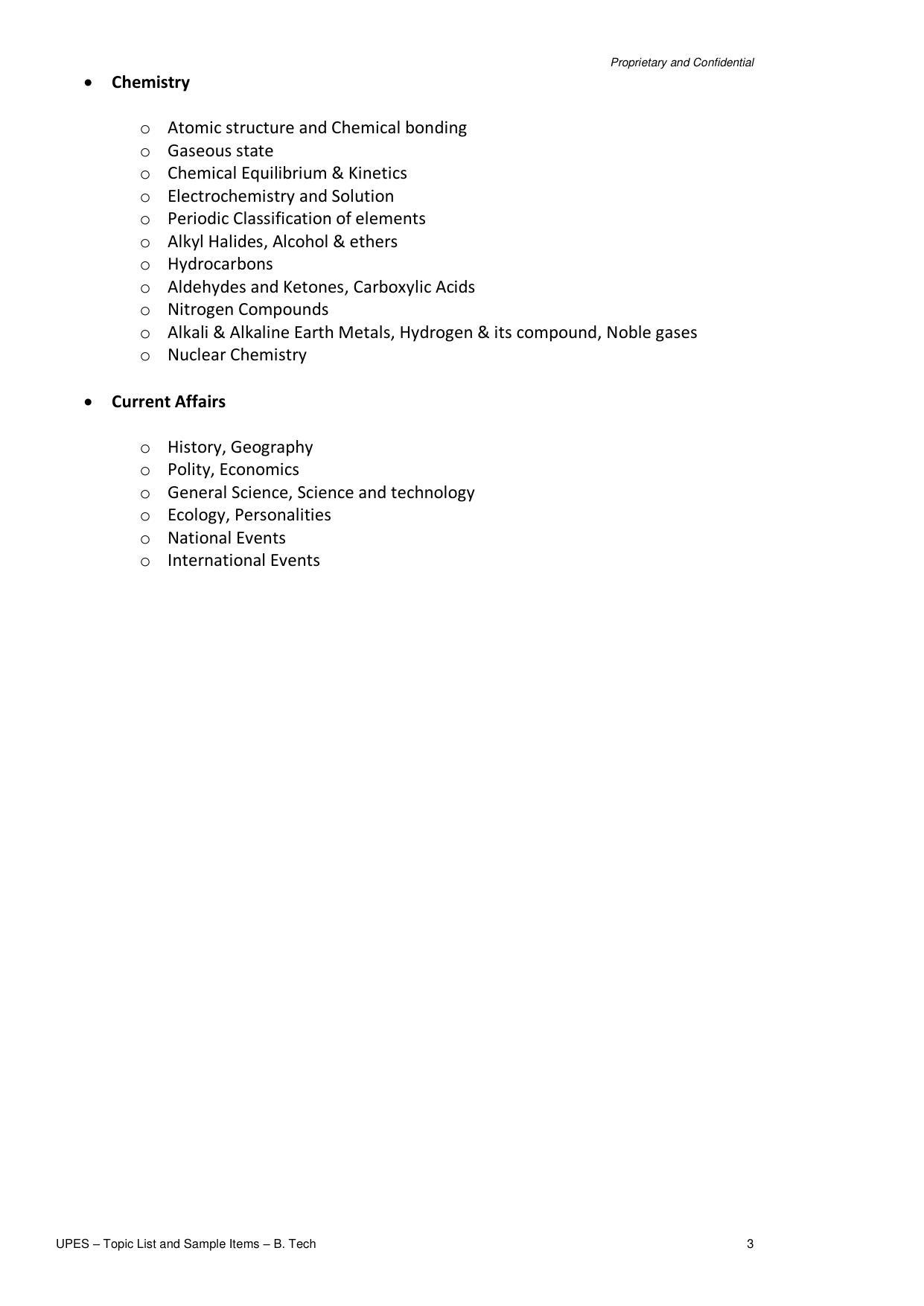 UPES B.Tech Sample Papers - Page 3
