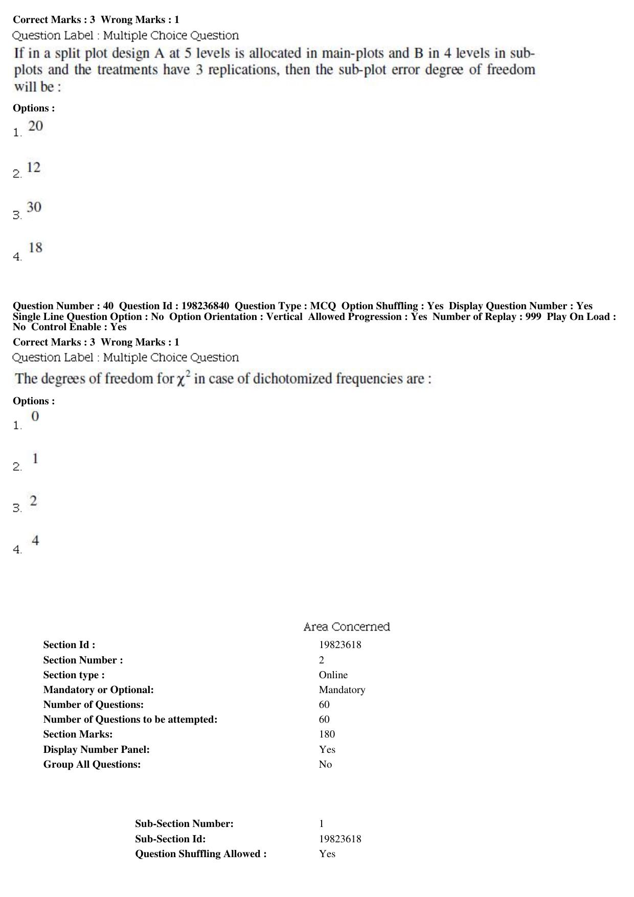 BHU RET Food Sc. Tech. 2019 Question Paper  - Page 15