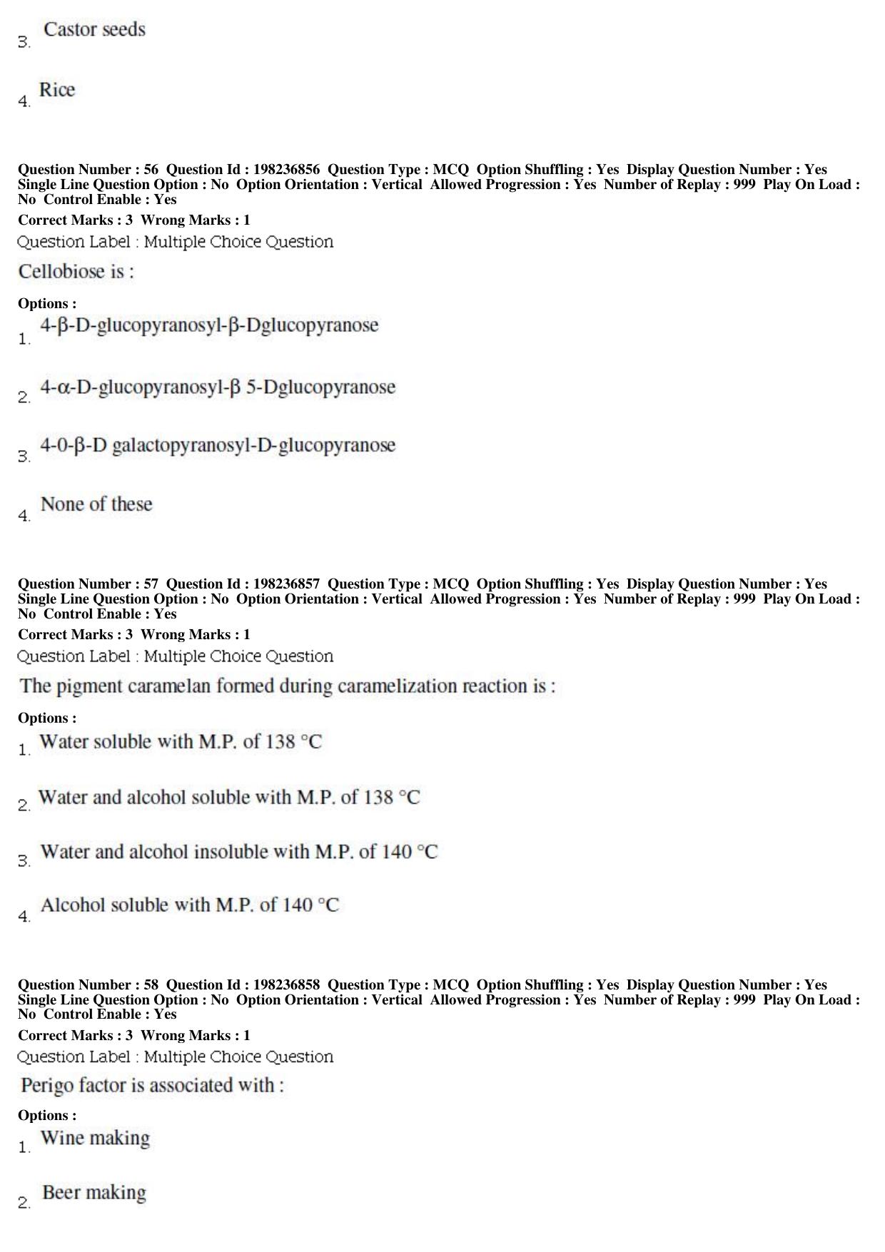BHU RET Food Sc. Tech. 2019 Question Paper  - Page 21