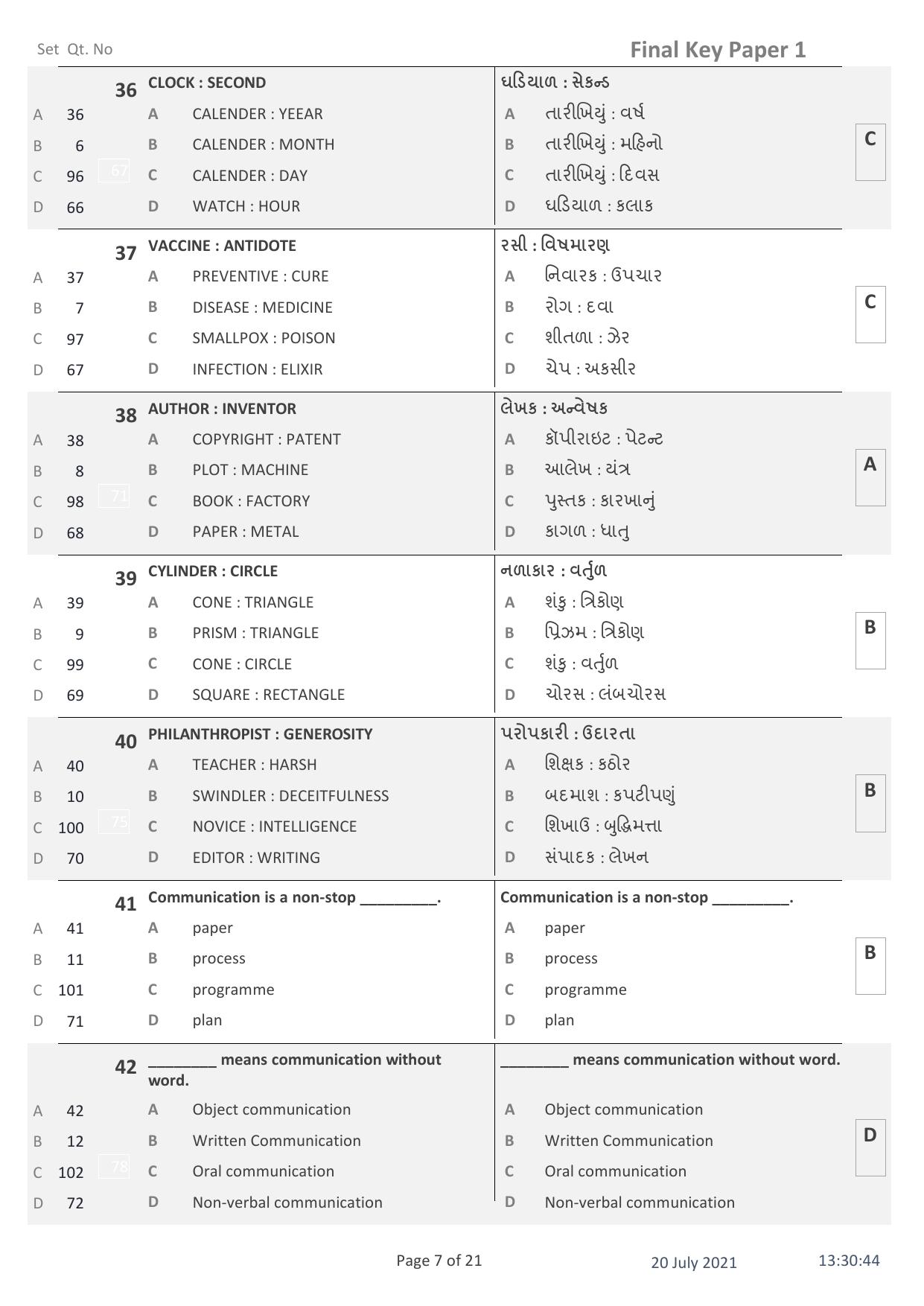 IITE Entrance Exam (i3T) Paper 1 Question Paper with Answer Key - Page 7