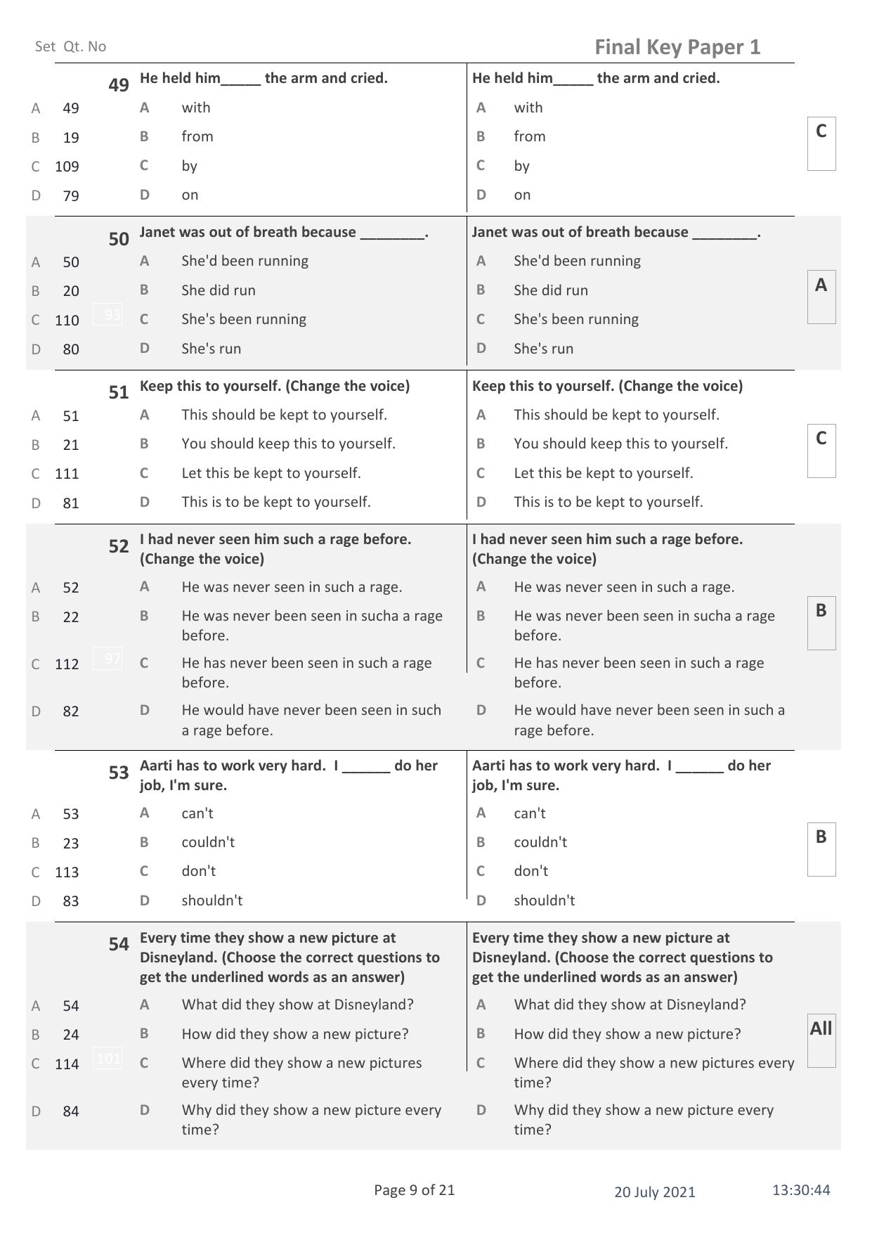 IITE Entrance Exam (i3T) Paper 1 Question Paper with Answer Key - Page 9