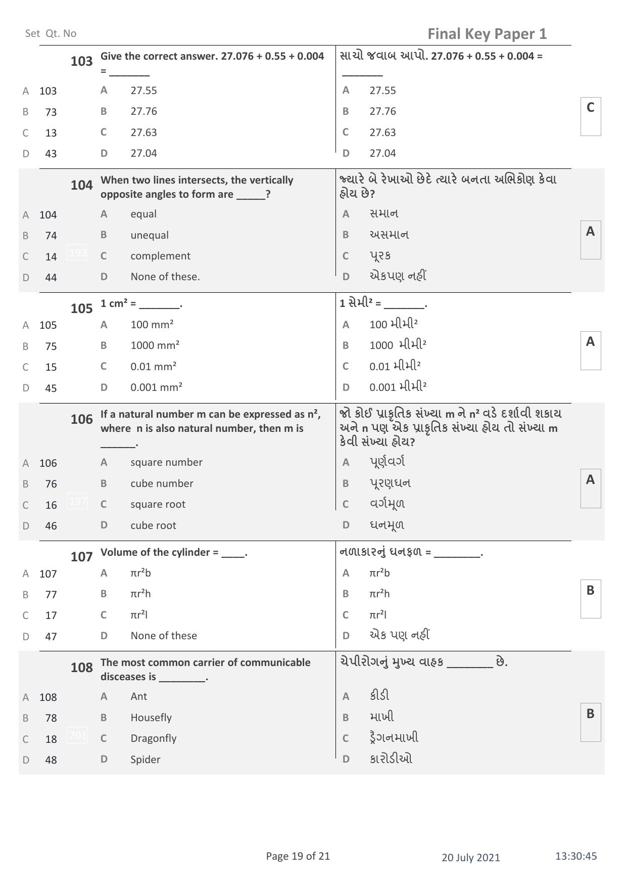 IITE Entrance Exam (i3T) Paper 1 Question Paper with Answer Key - Page 19