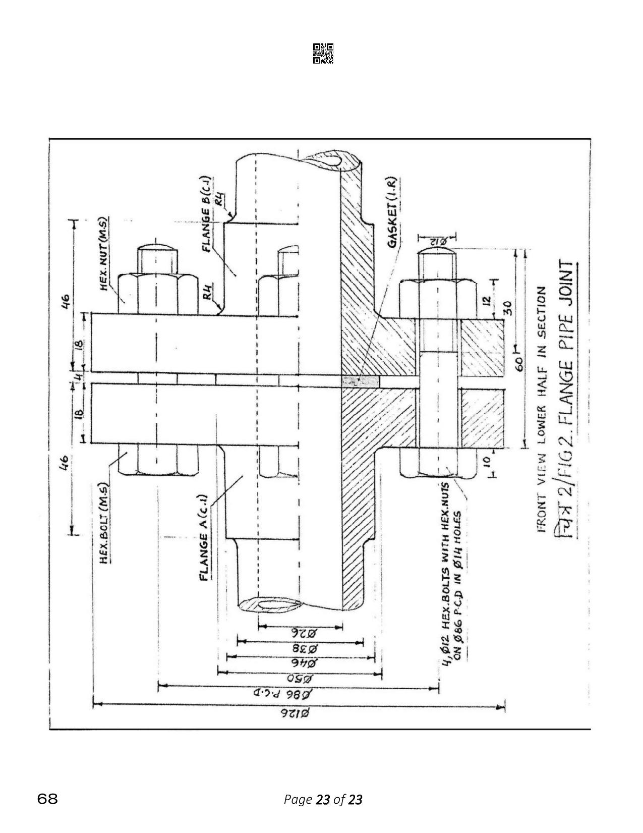 CBSE Class 12 Engineering Graphics (Compartment) 2023 Question Paper - Page 23