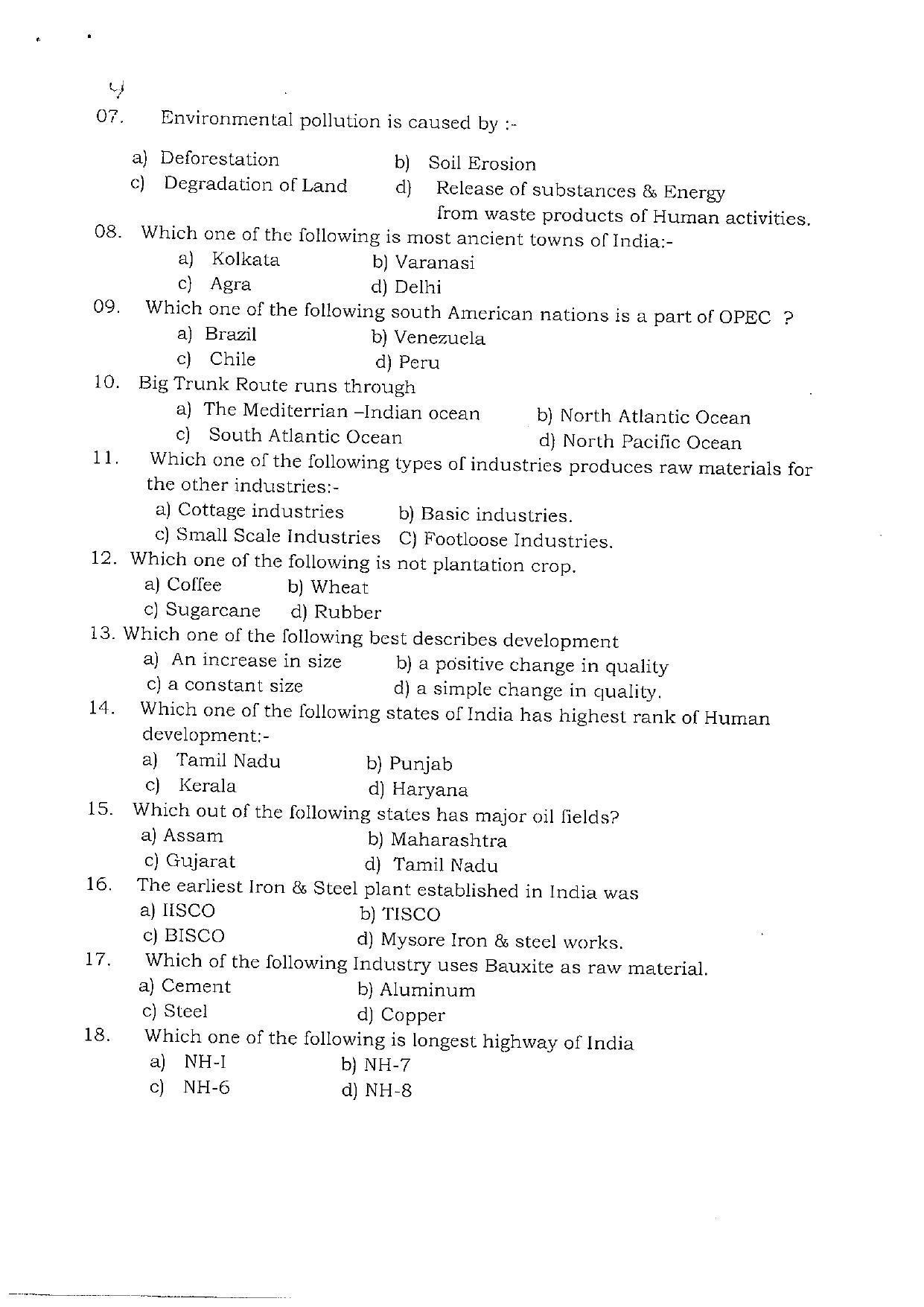 JKBOSE Class 12 Geography Model Question Paper 2023 - Page 2