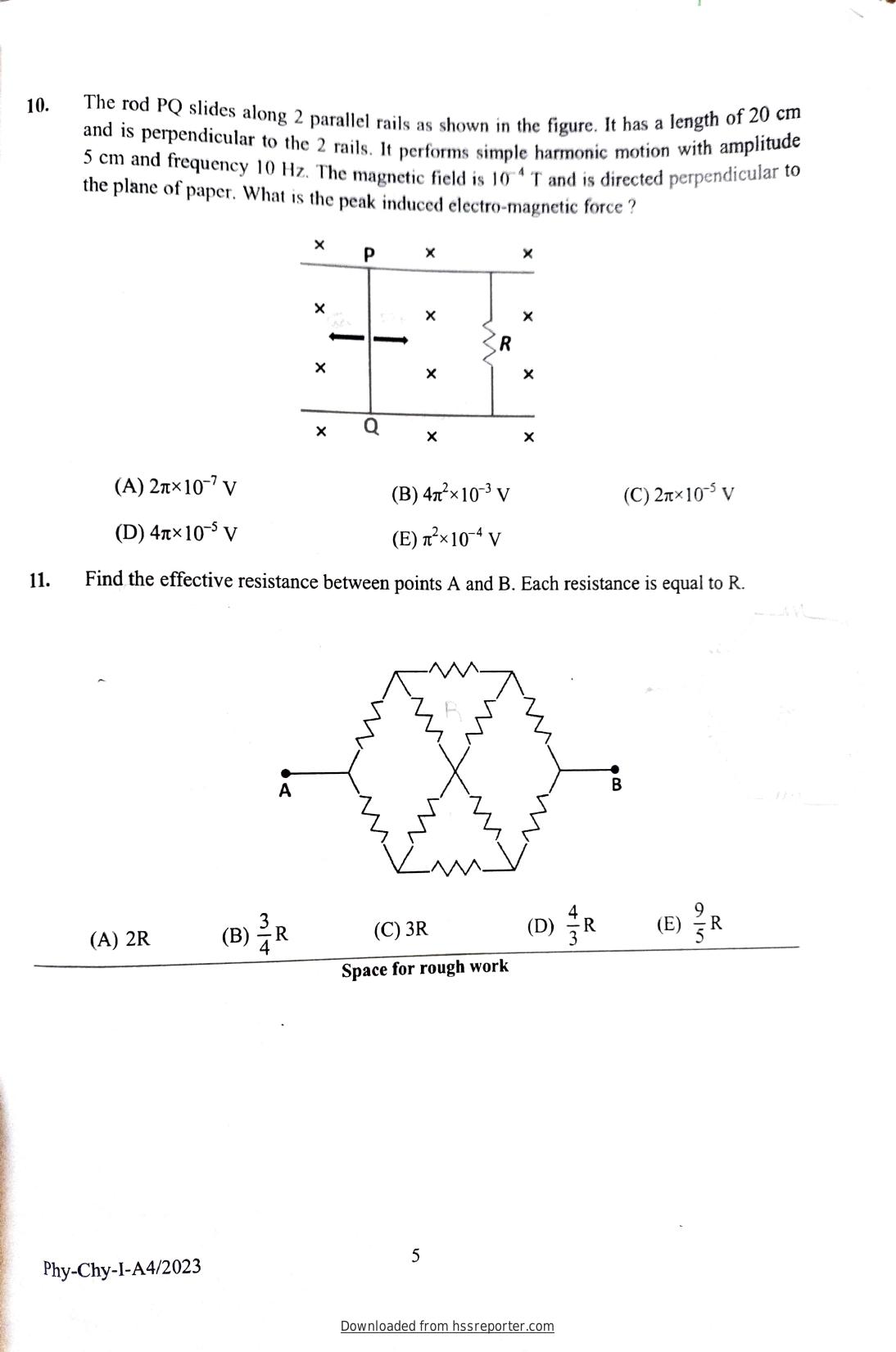 KEAM 2023 Paper 1 Question Paper - Page 3