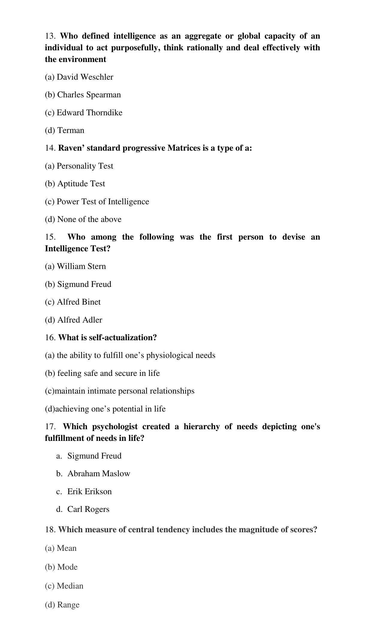 PSEB 10th Psychology Model Paper 2024 - Page 3