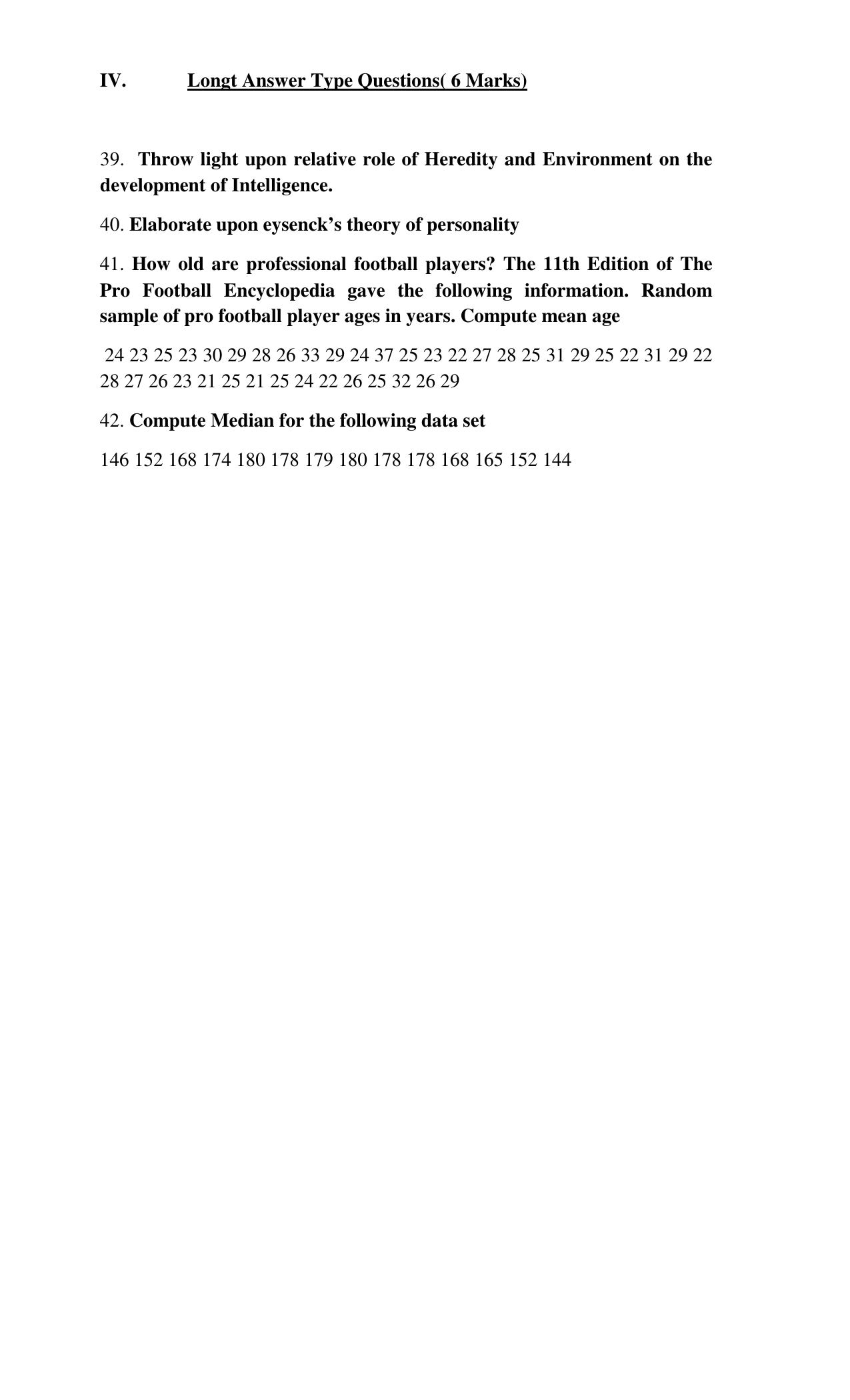 PSEB 10th Psychology Model Paper 2024 - Page 5