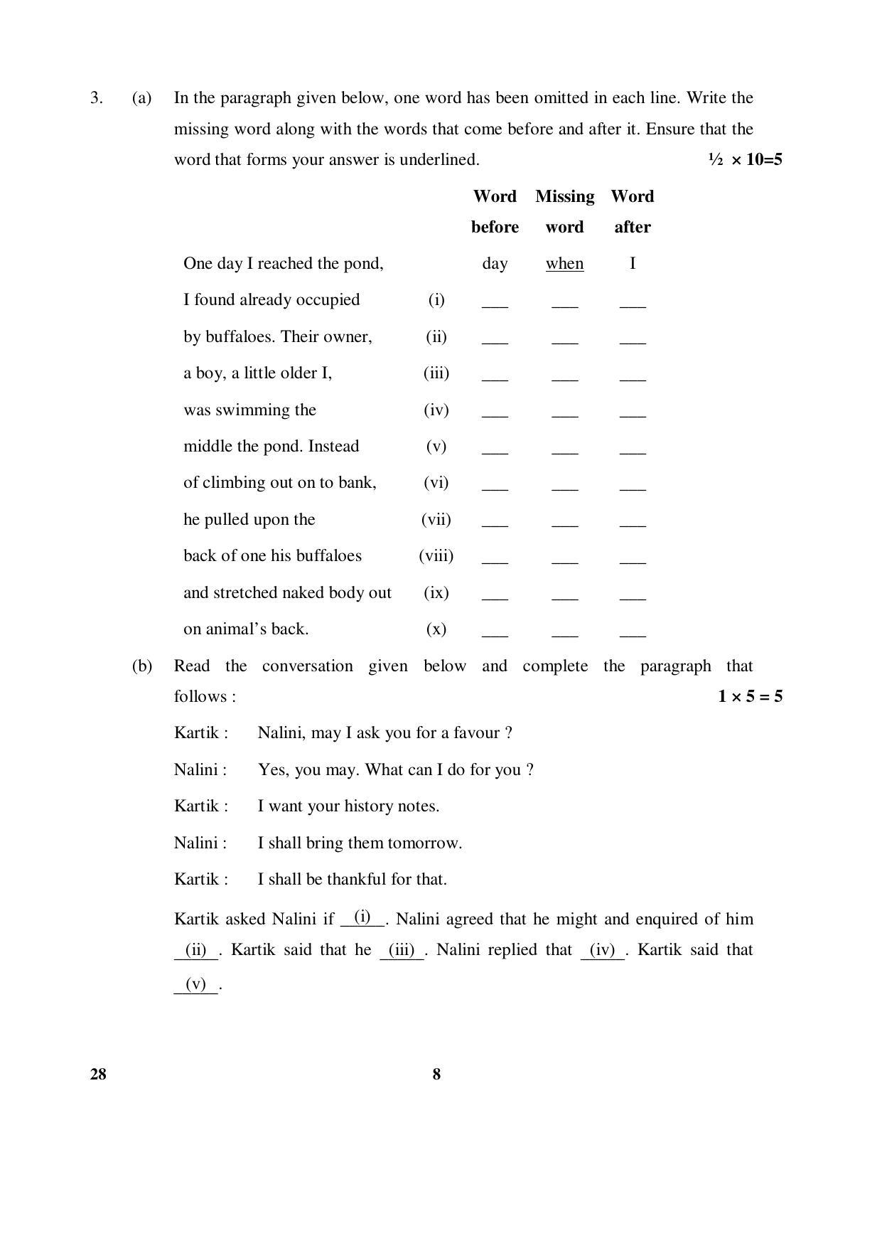 CBSE Class 12 28-1 (English Elective) (NCERT) 2016 Question Paper - Page 8