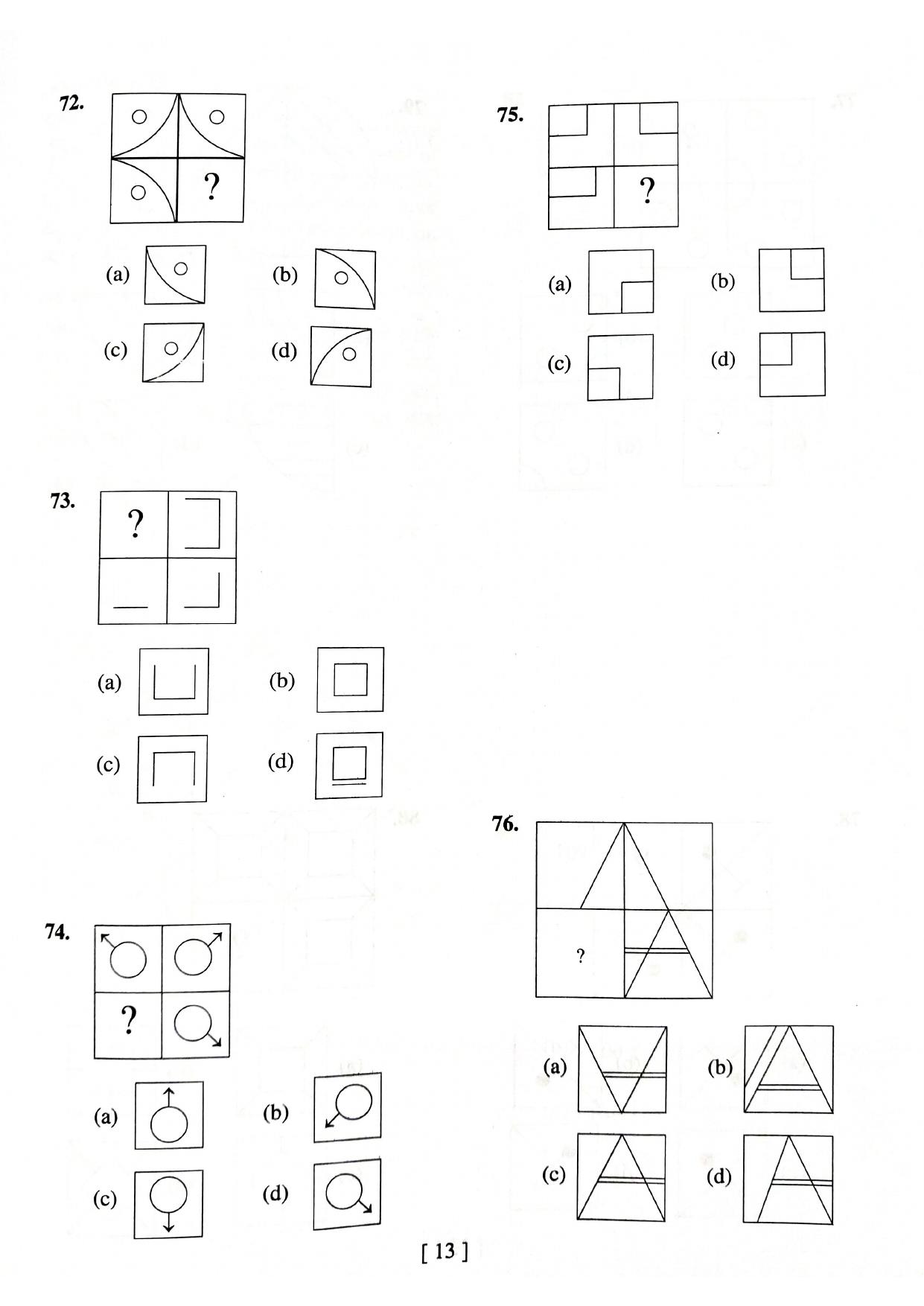 West Bengal NMMS 2023 MAT-SAT Question Paper - Page 12