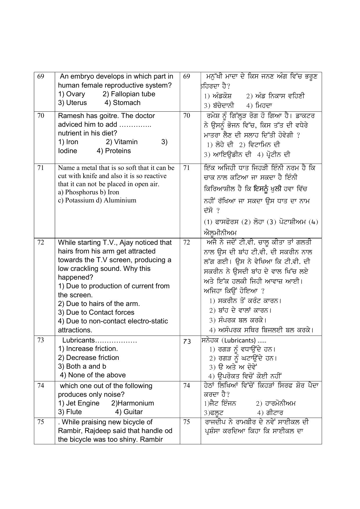 Punjab School of Eminence Class 9 Sample Question Paper - Page 13