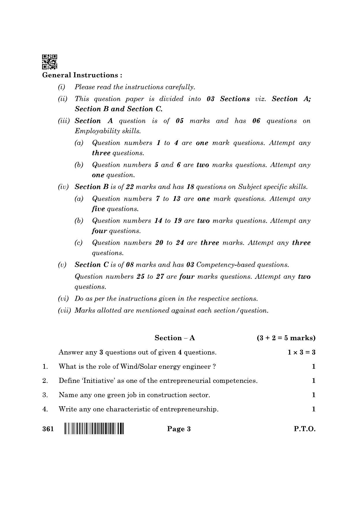 CBSE Class 12 361 Fashion Studies 2022 Question Paper - Page 3
