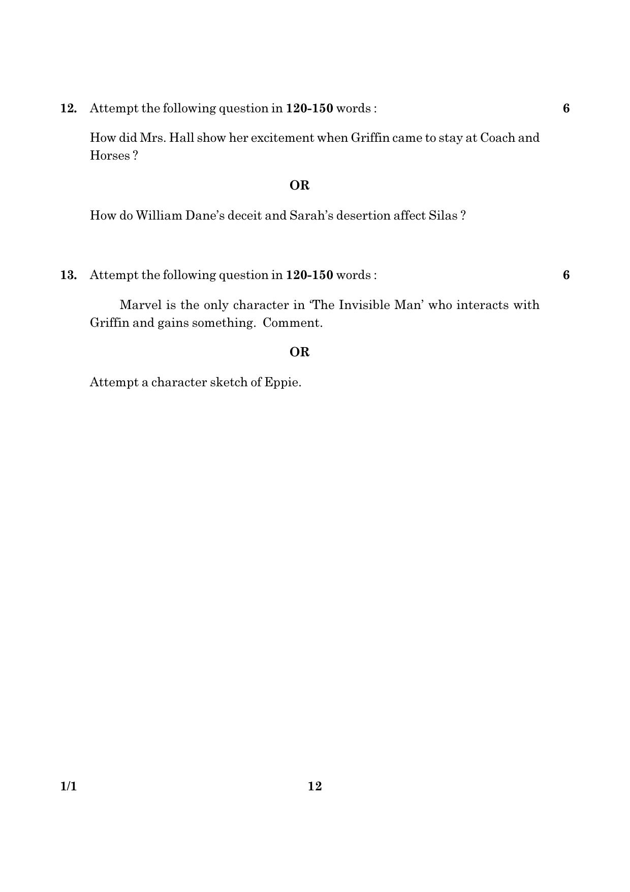 CBSE Class 12 001 Set 1 English Core 2016 Question Paper - Page 12