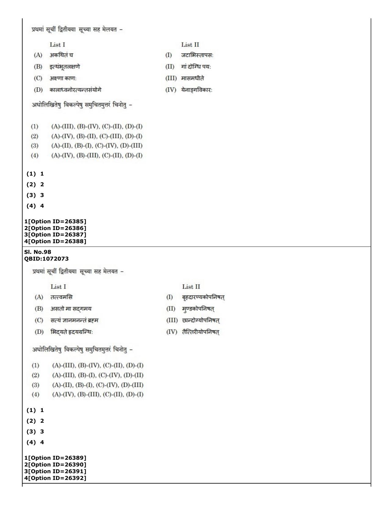 CUET (PG) 2022: PGQP-69 Indian Knowledge System Slot 2 (09-09-2022) Question Paper - Page 45