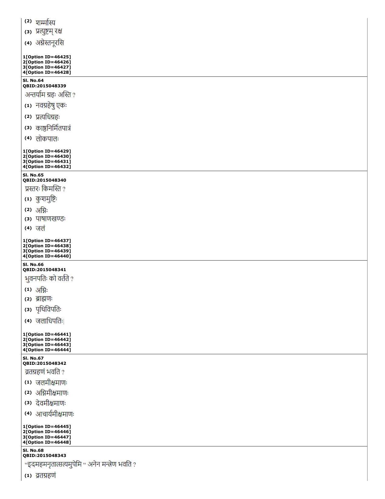 CUET (PG) 2022: PGQP-78 Shukla Yajurveda (11-09-2022) Question Paper - Page 19