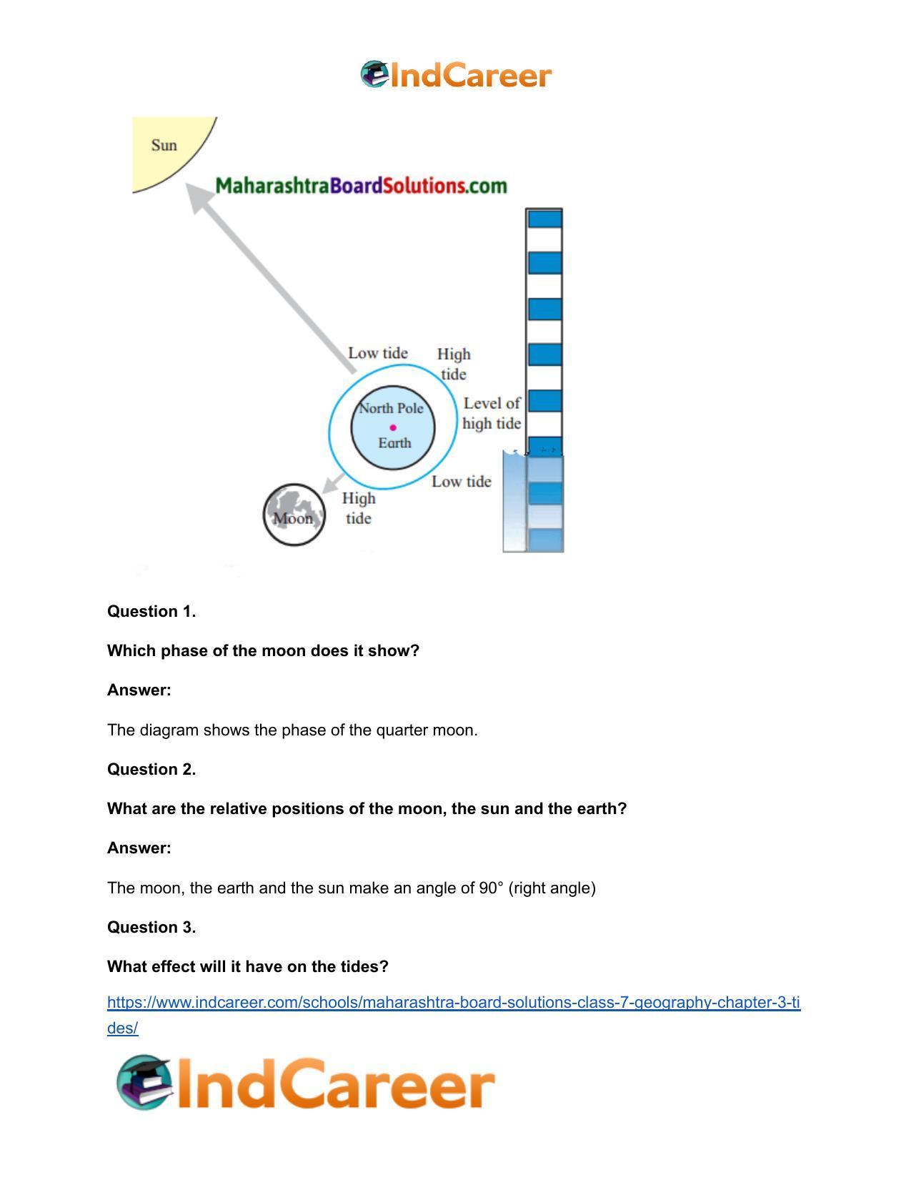 Maharashtra Board Solutions Class 7-Geography: Chapter 3- Tides - Page 7