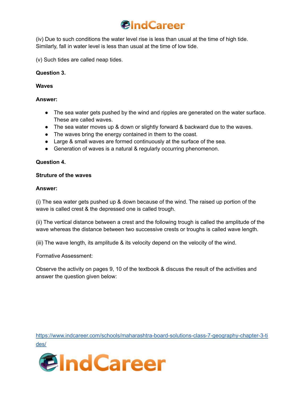Maharashtra Board Solutions Class 7-Geography: Chapter 3- Tides - Page 11