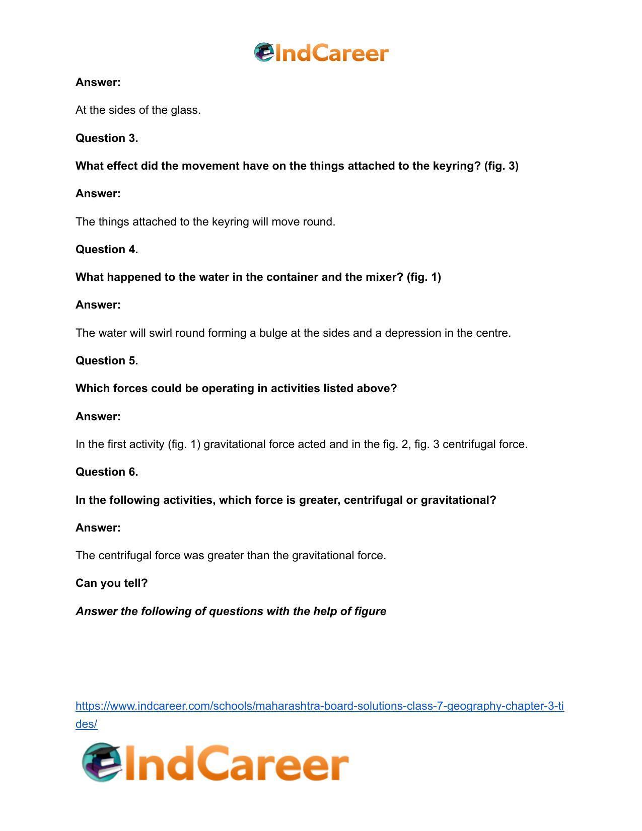 Maharashtra Board Solutions Class 7-Geography: Chapter 3- Tides - Page 13