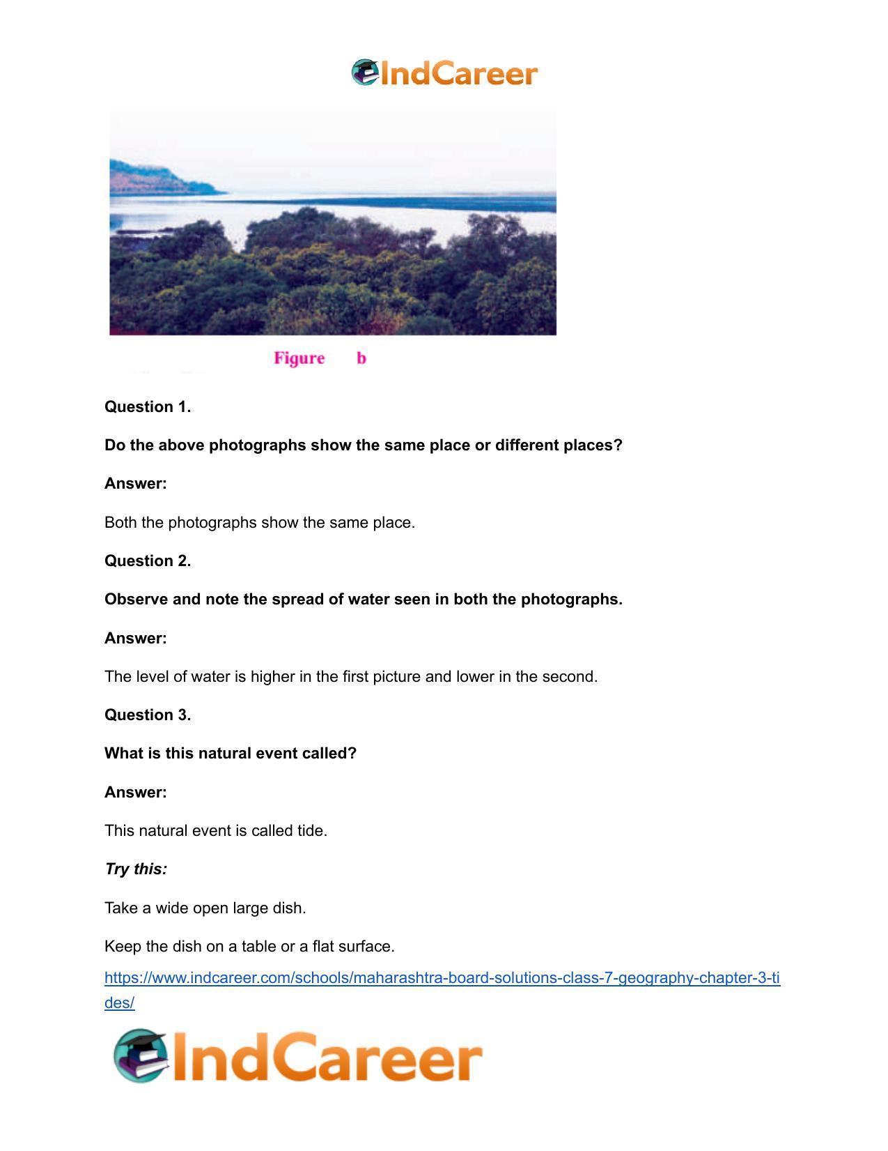 Maharashtra Board Solutions Class 7-Geography: Chapter 3- Tides - Page 28