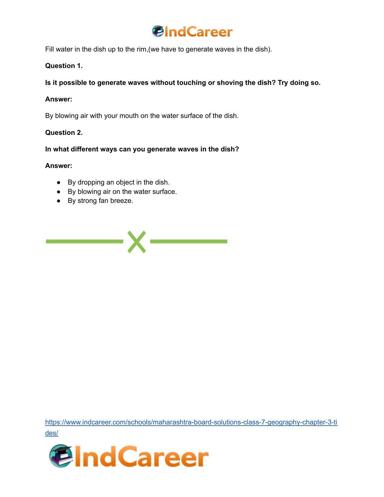 Maharashtra Board Solutions Class 7-Geography: Chapter 3- Tides - Page 29