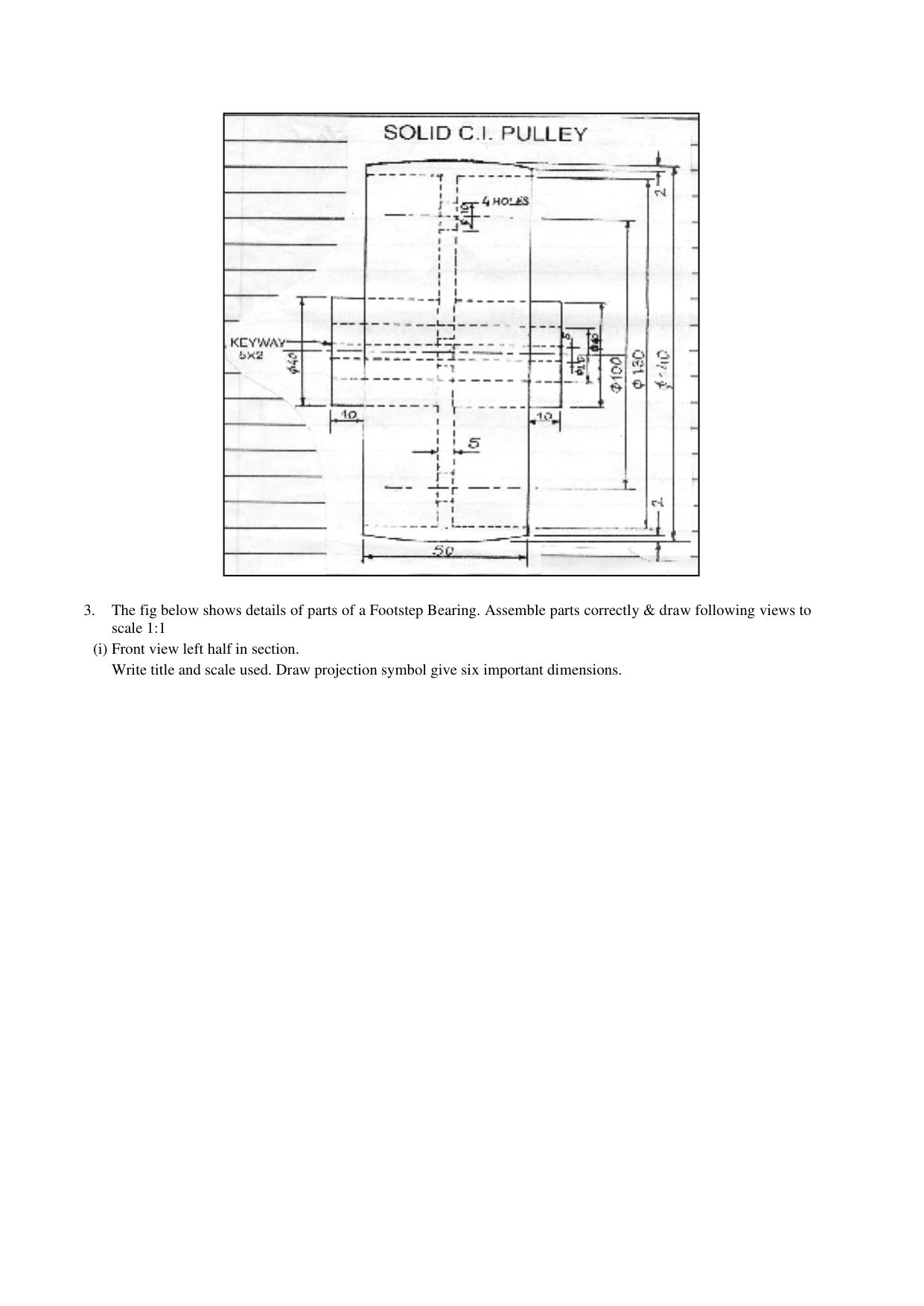 CBSE Worksheets for Class 12 Engineering Drawing Assignment 3 - Page 2