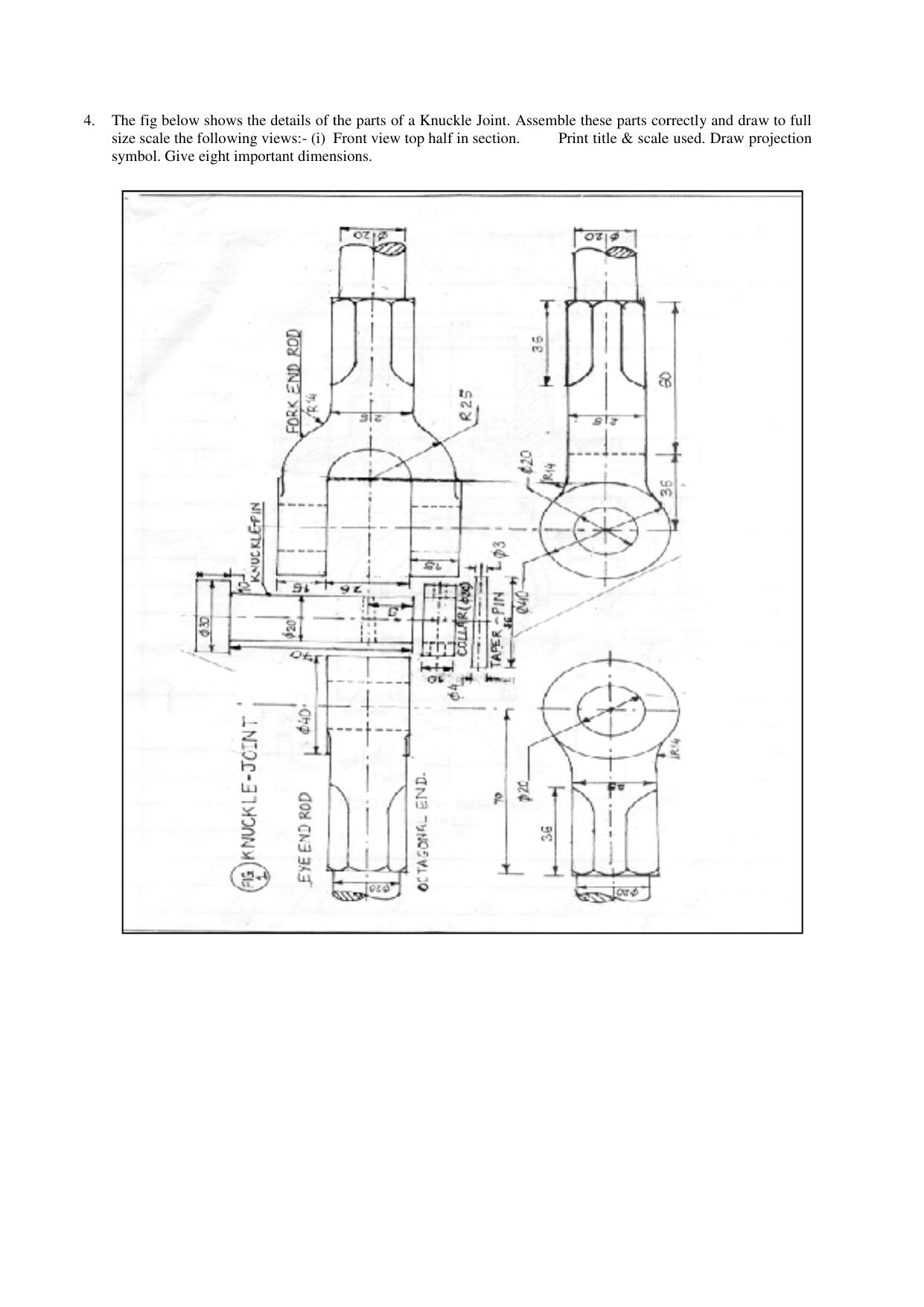 CBSE Worksheets for Class 12 Engineering Drawing Assignment 3 - Page 4