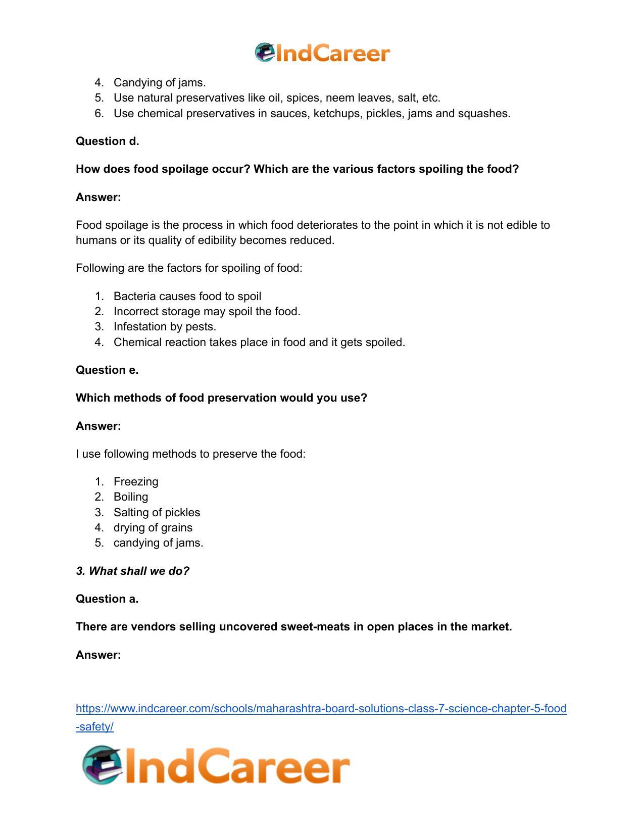 Maharashtra Board Solutions Class 7-Science: Chapter 5- Food Safety - Page 4