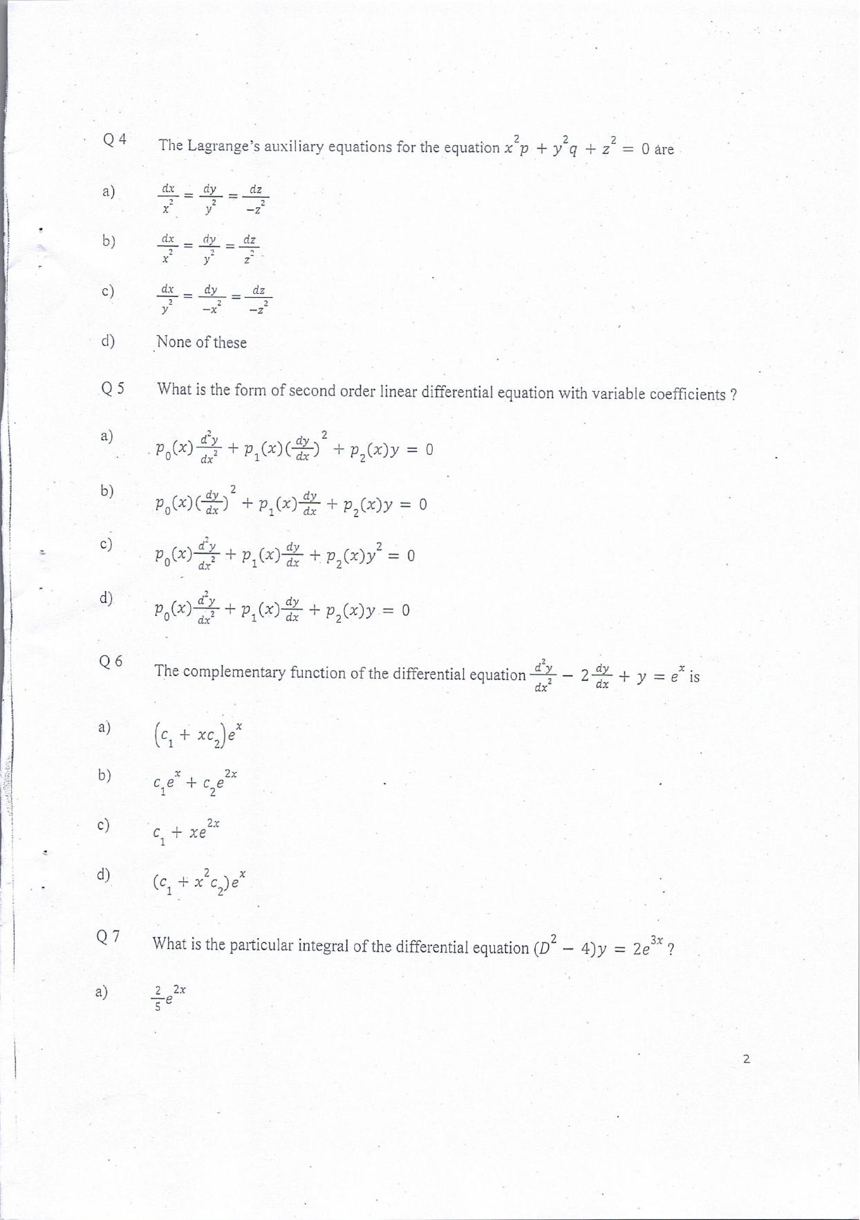 KUET 2024 BE/BTech Lateral Entry Question Paper - Page 3