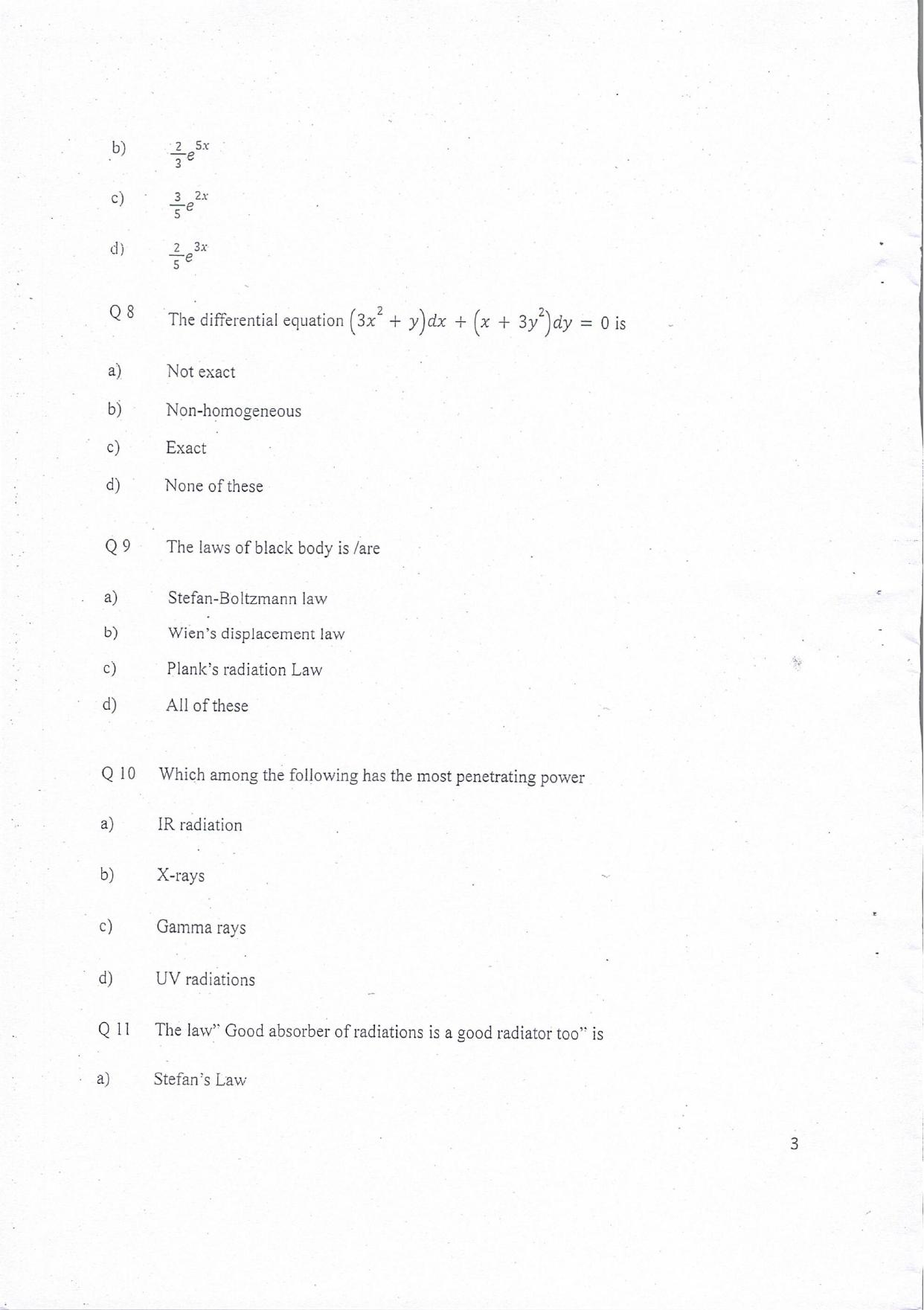 KUET 2024 BE/BTech Lateral Entry Question Paper - Page 4
