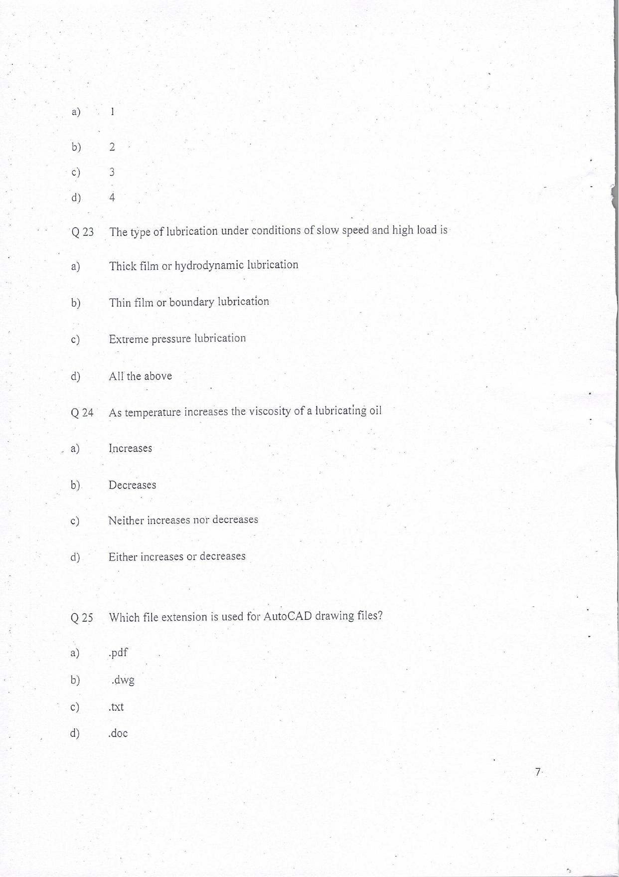 KUET 2024 BE/BTech Lateral Entry Question Paper - Page 8
