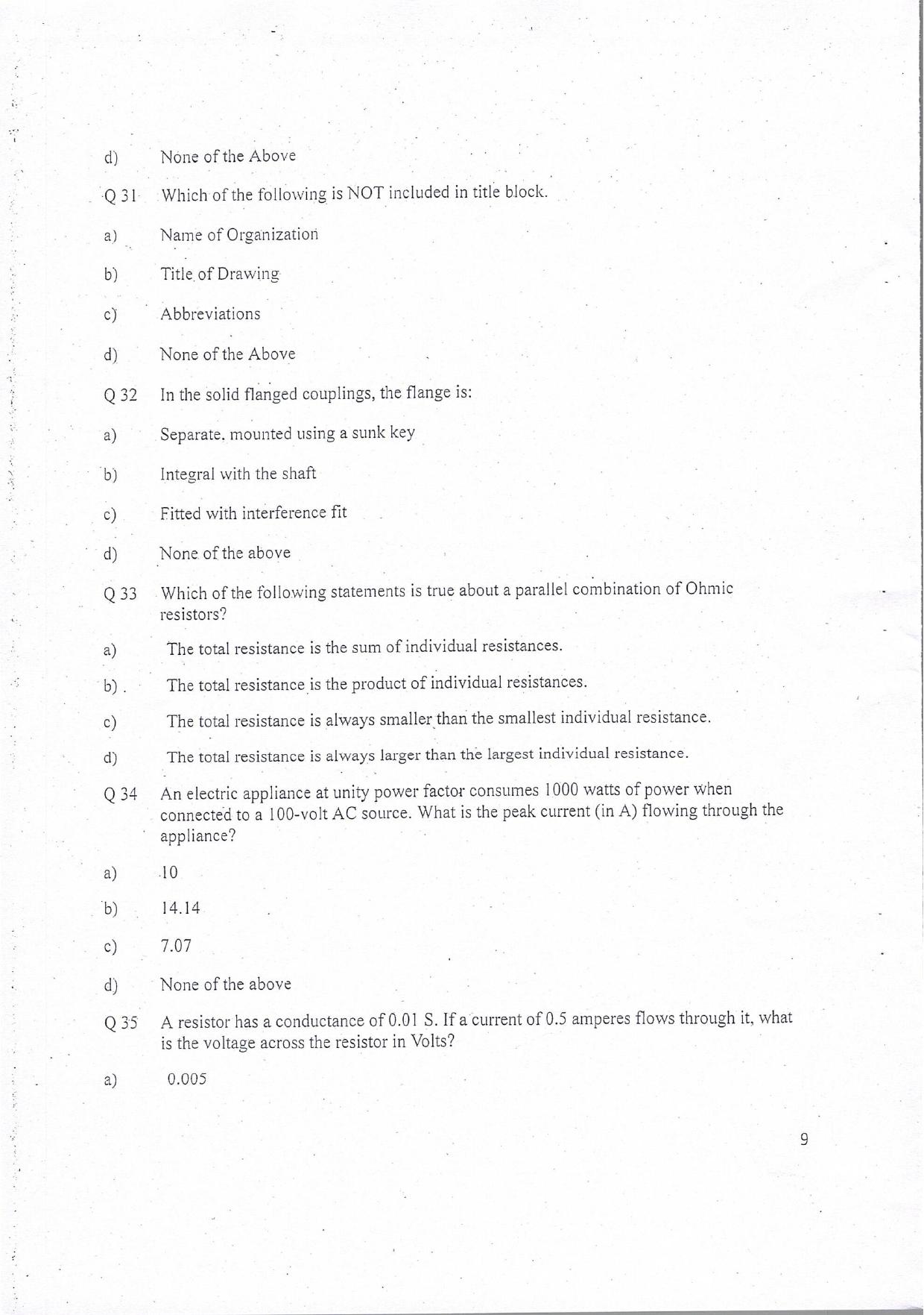 KUET 2024 BE/BTech Lateral Entry Question Paper - Page 10