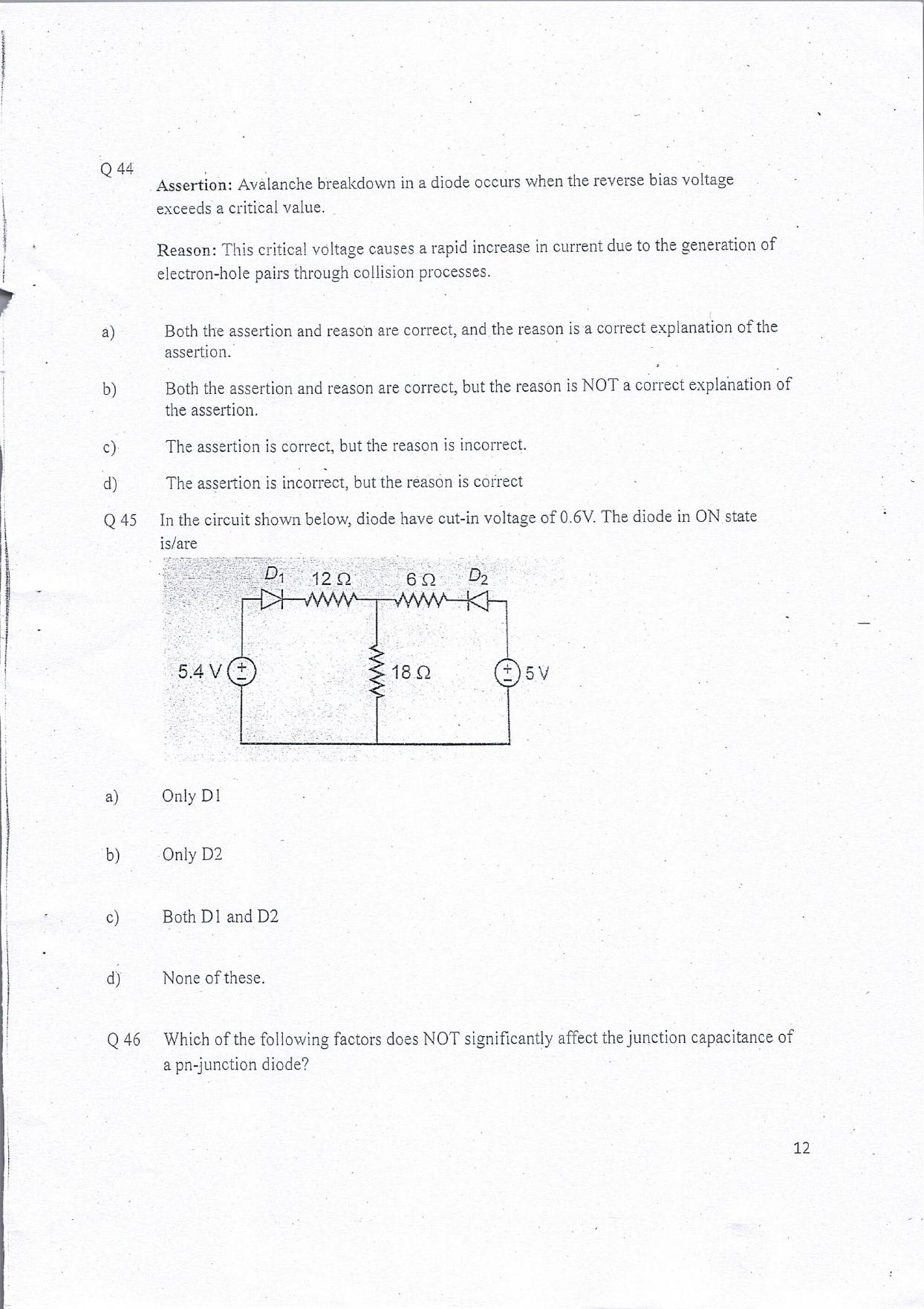 KUET 2024 BE/BTech Lateral Entry Question Paper - Page 13