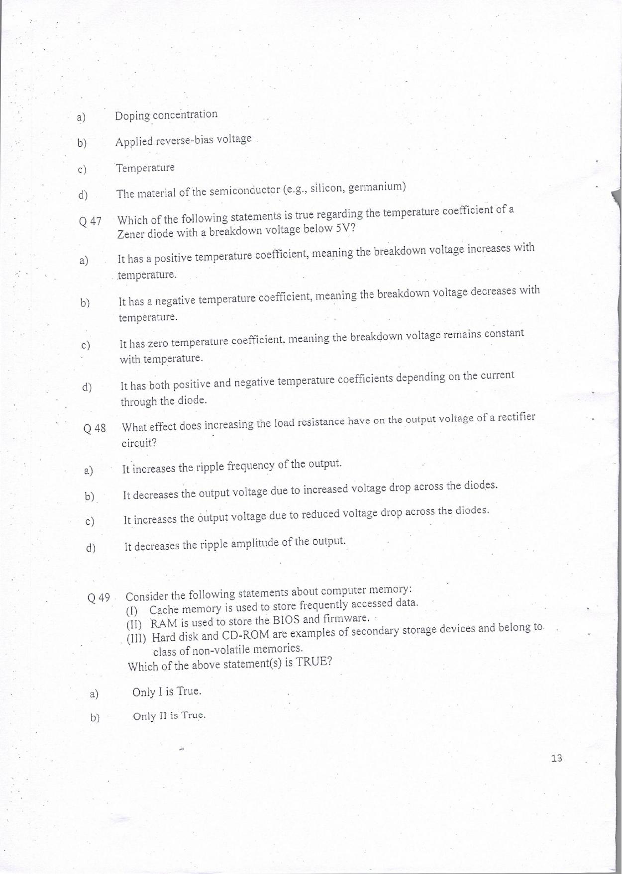 KUET 2024 BE/BTech Lateral Entry Question Paper - Page 14
