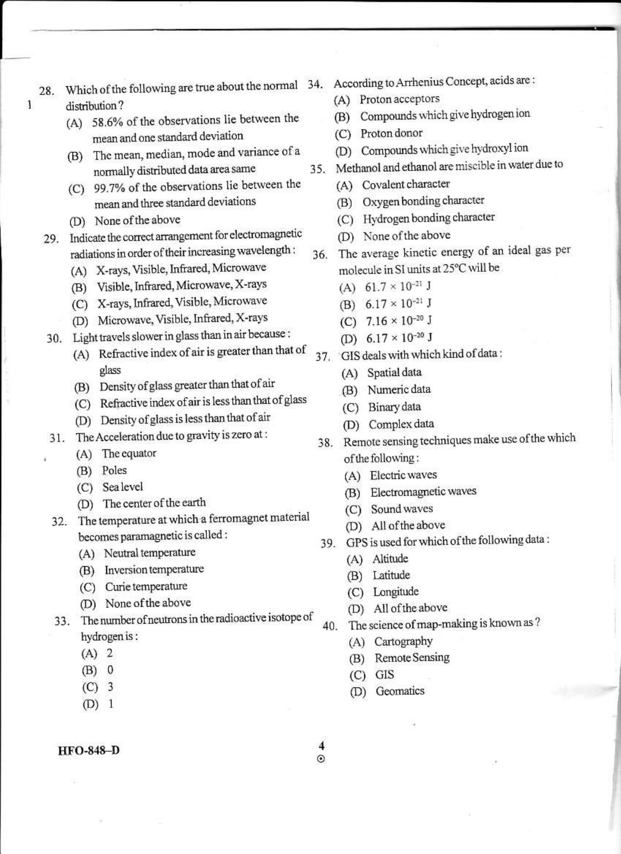 KUET 2023 M.Sc Geoinformatics Question Paper - Page 25