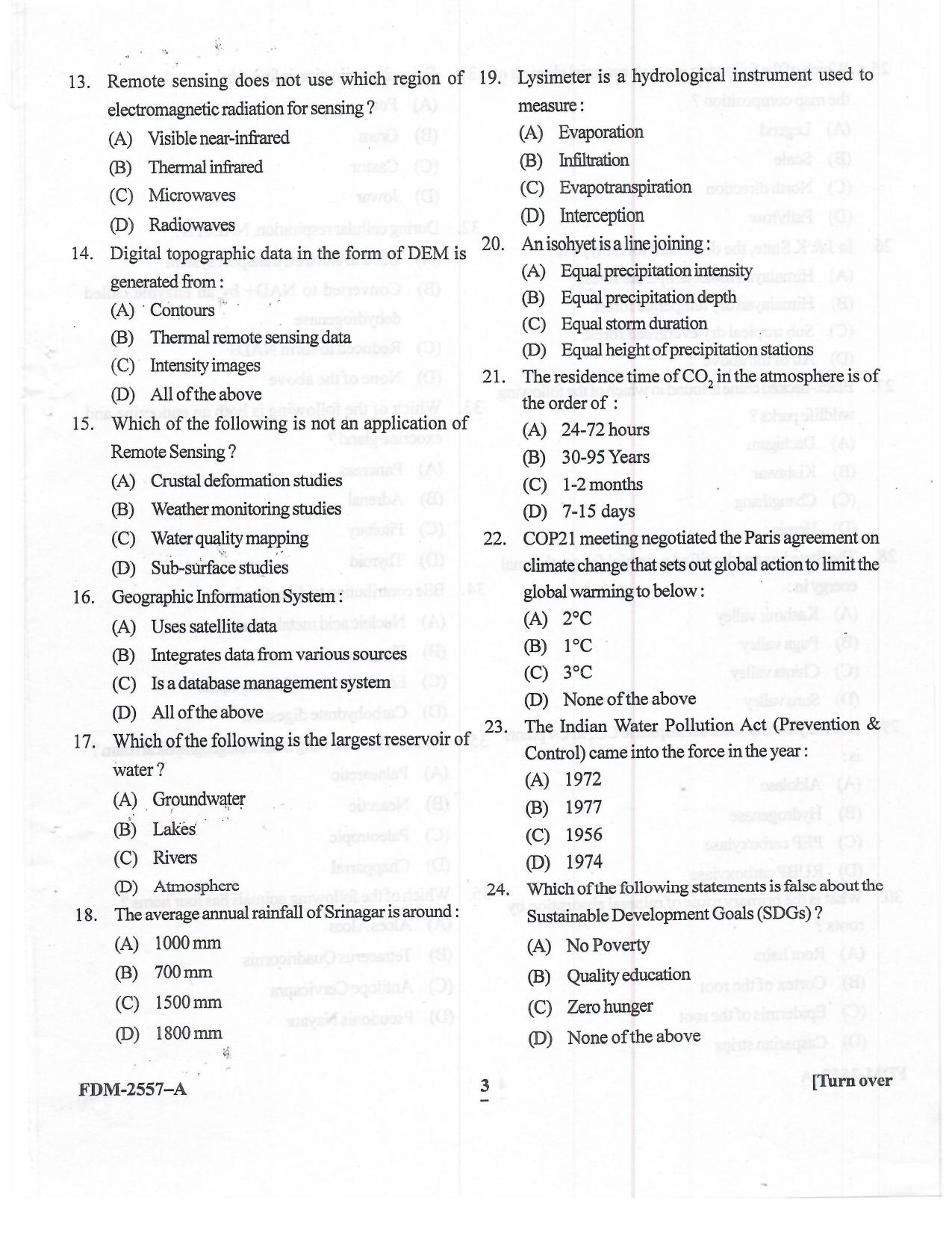 KUET 2023 M.Sc Geoinformatics Question Paper - Page 29