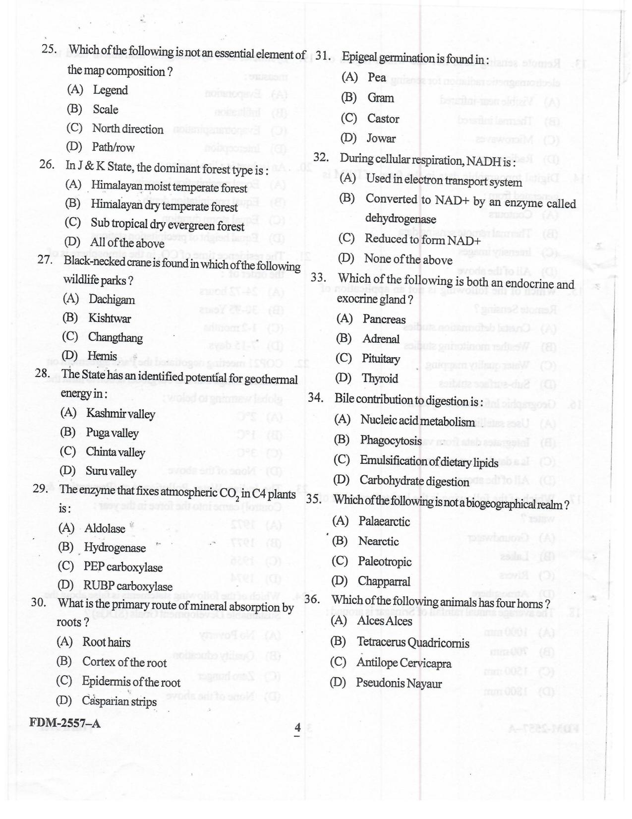 KUET 2023 M.Sc Geoinformatics Question Paper - Page 30