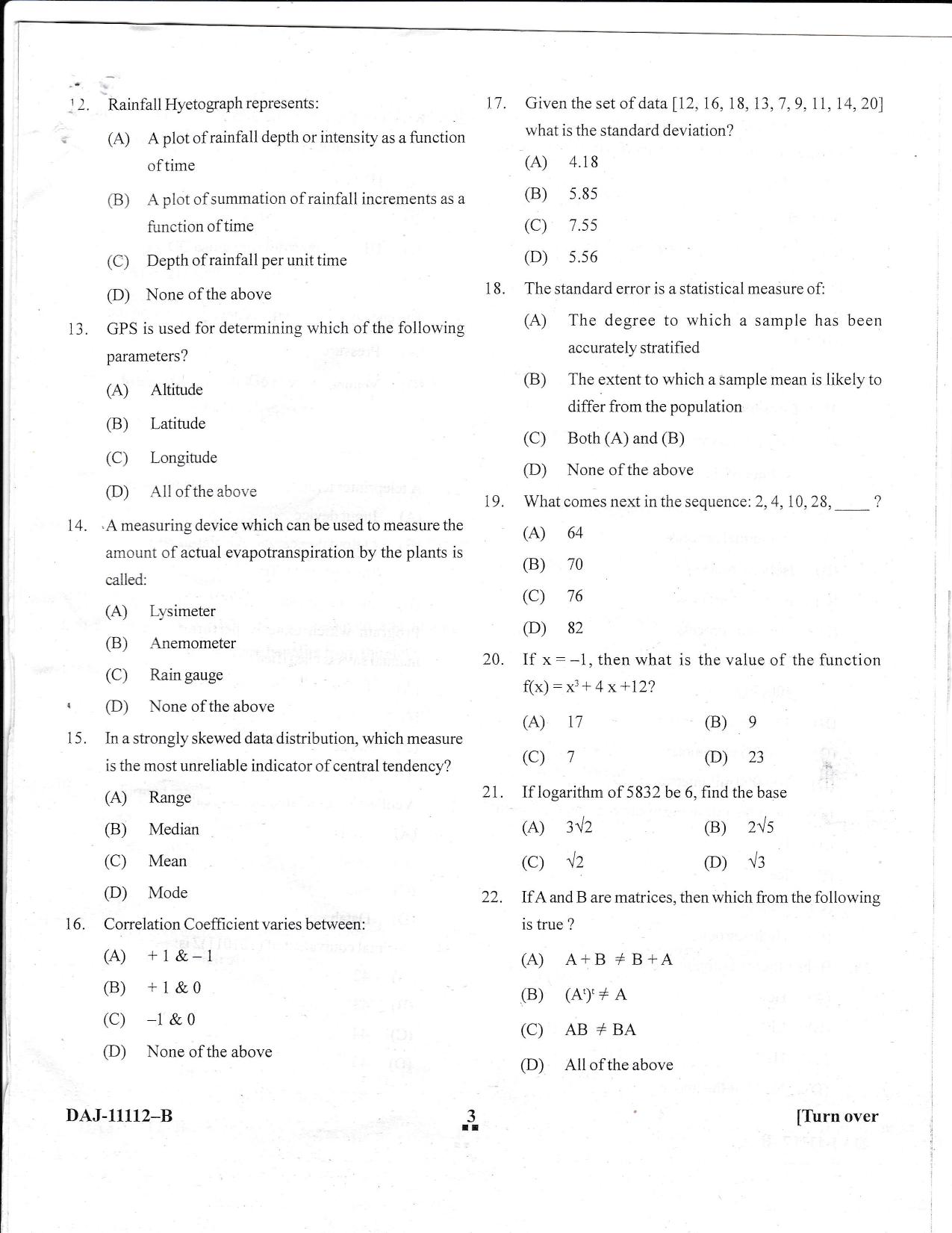 KUET 2023 M.Sc Geoinformatics Question Paper - Page 36
