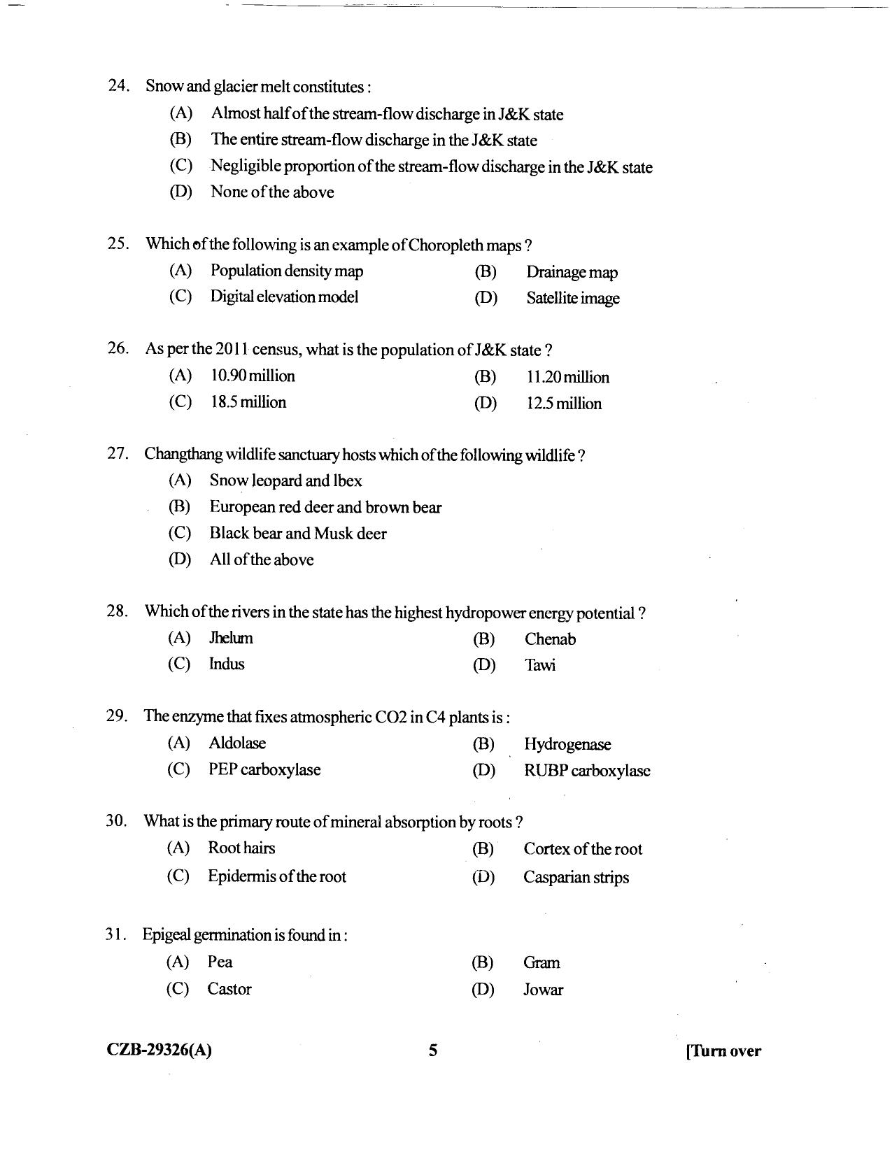 KUET 2023 M.Sc Geoinformatics Question Paper - Page 61